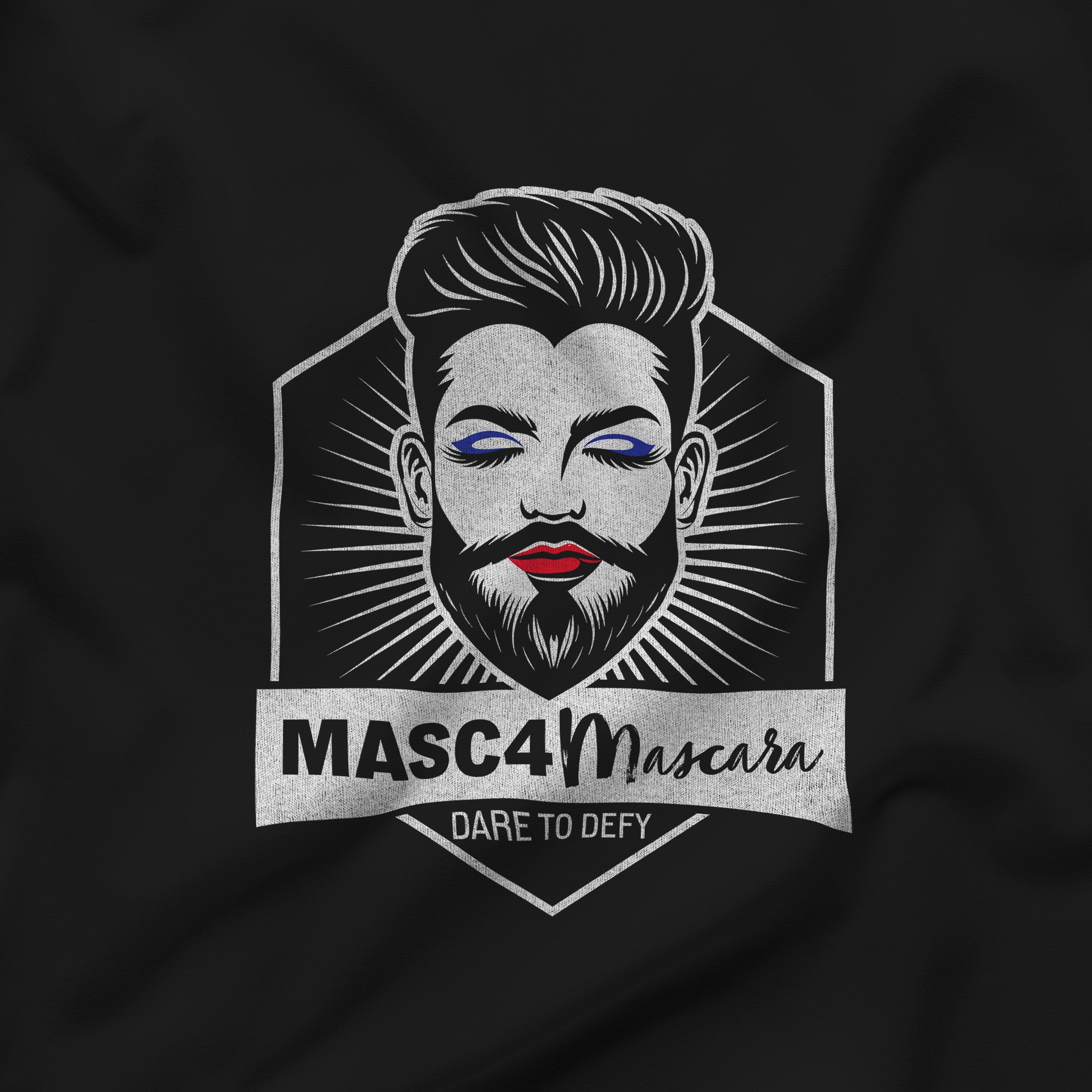 MASC4Mascara Tee – Boldly Challenge the Norms - Hunky Tops #color_Black