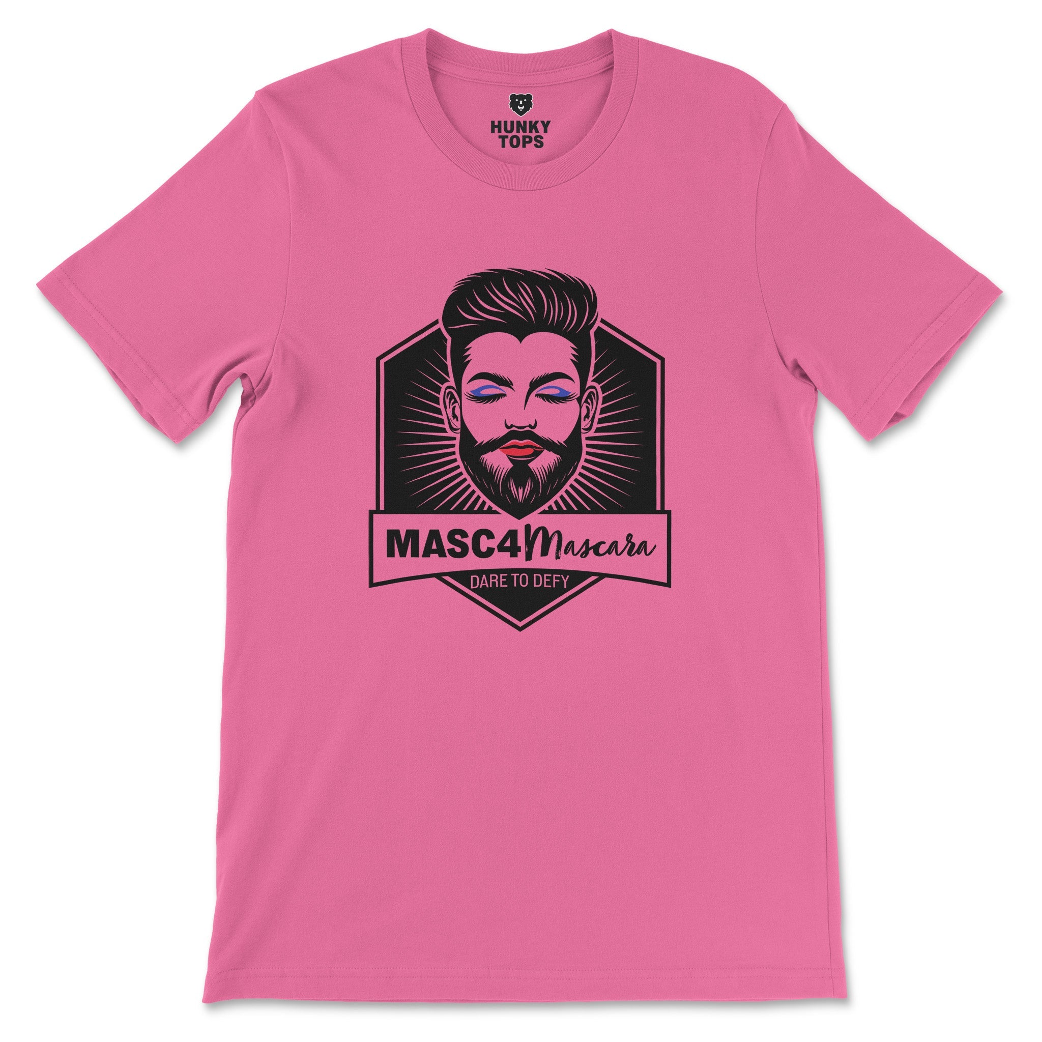 MASC4Mascara Tee – Boldly Challenge the Norms - Hunky Tops #color_Charity Pink