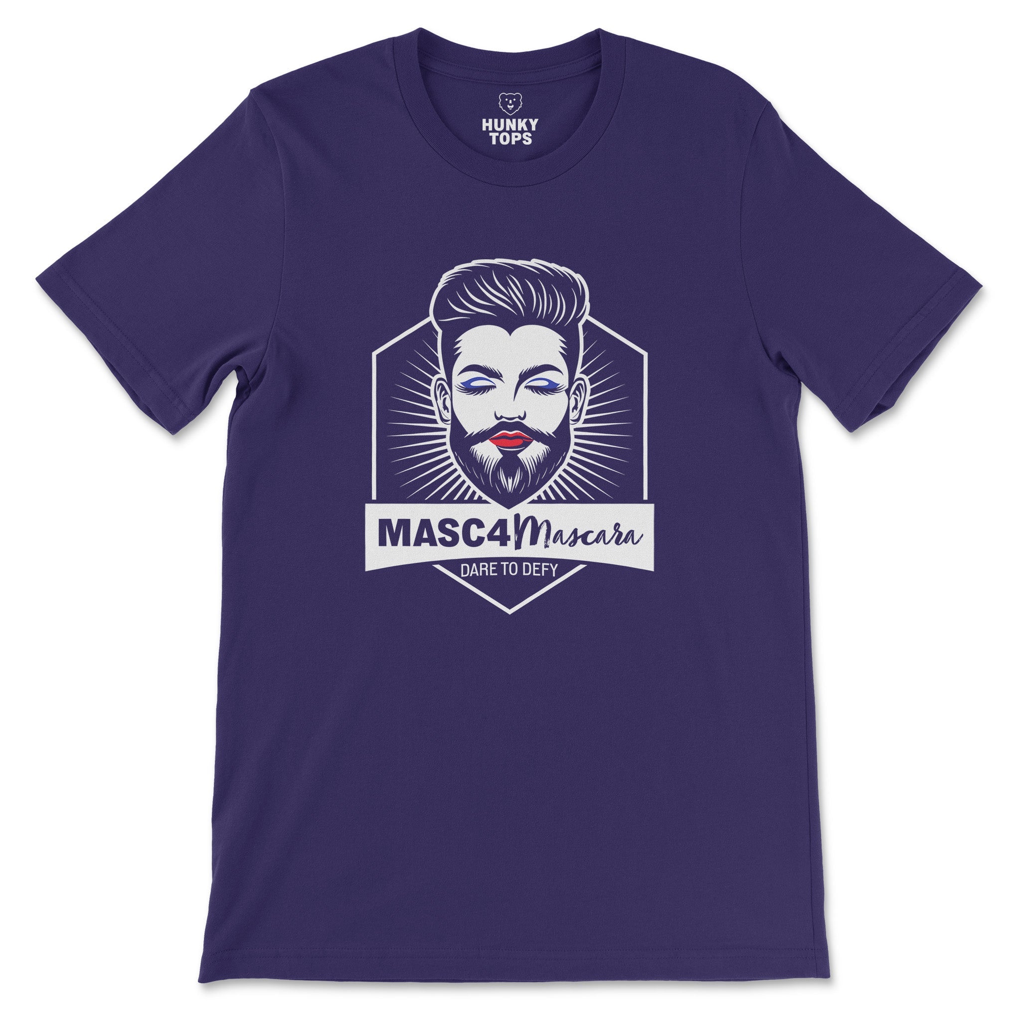 MASC4Mascara Tee – Boldly Challenge the Norms - Hunky Tops #color_Team Purple