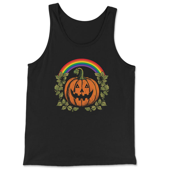 "Pride Pumpkin" Rainbow Jack-O-Lantern Tank Top
