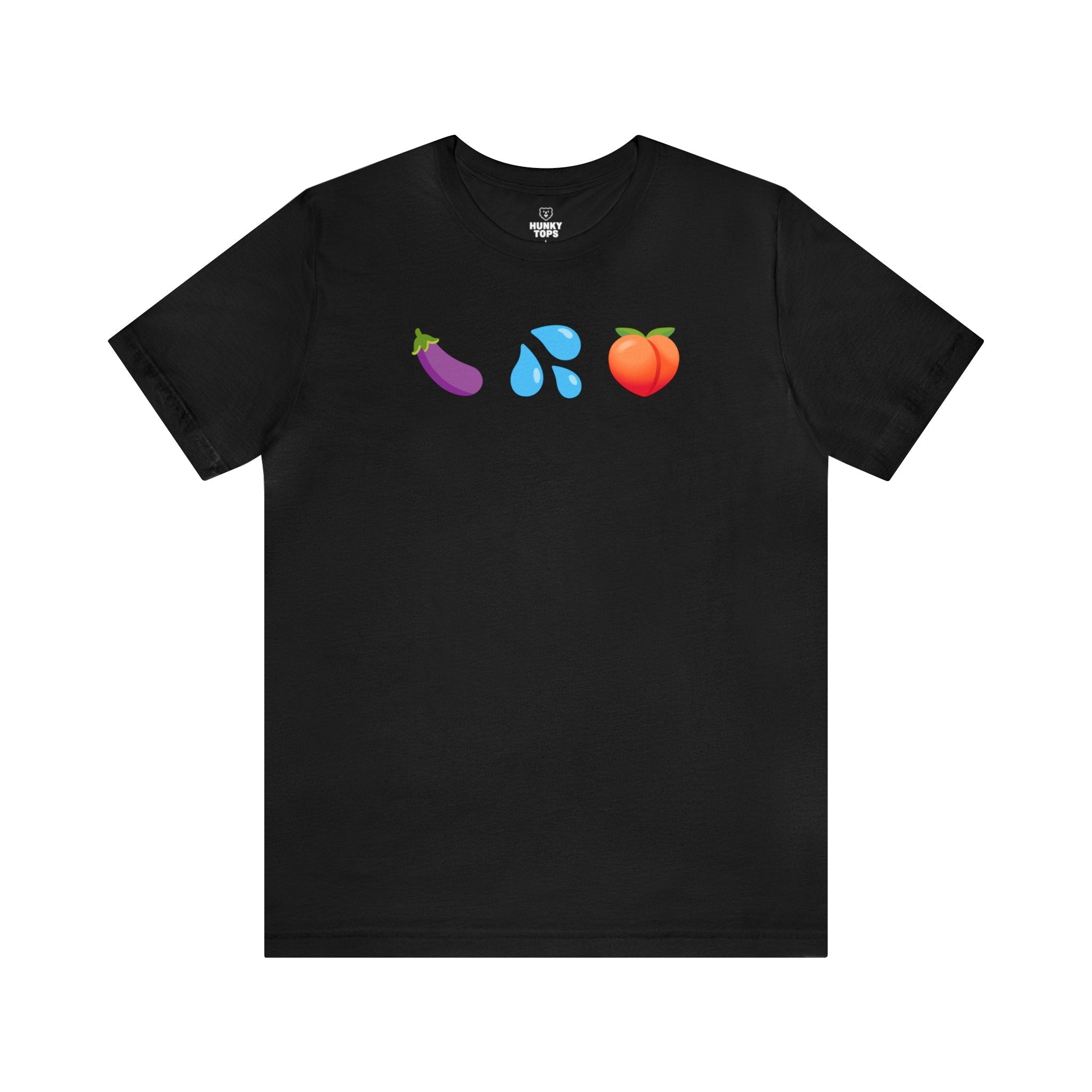 "The Unspoken Language" Emoji Trio T-Shirt - Hunky Tops #color_Black