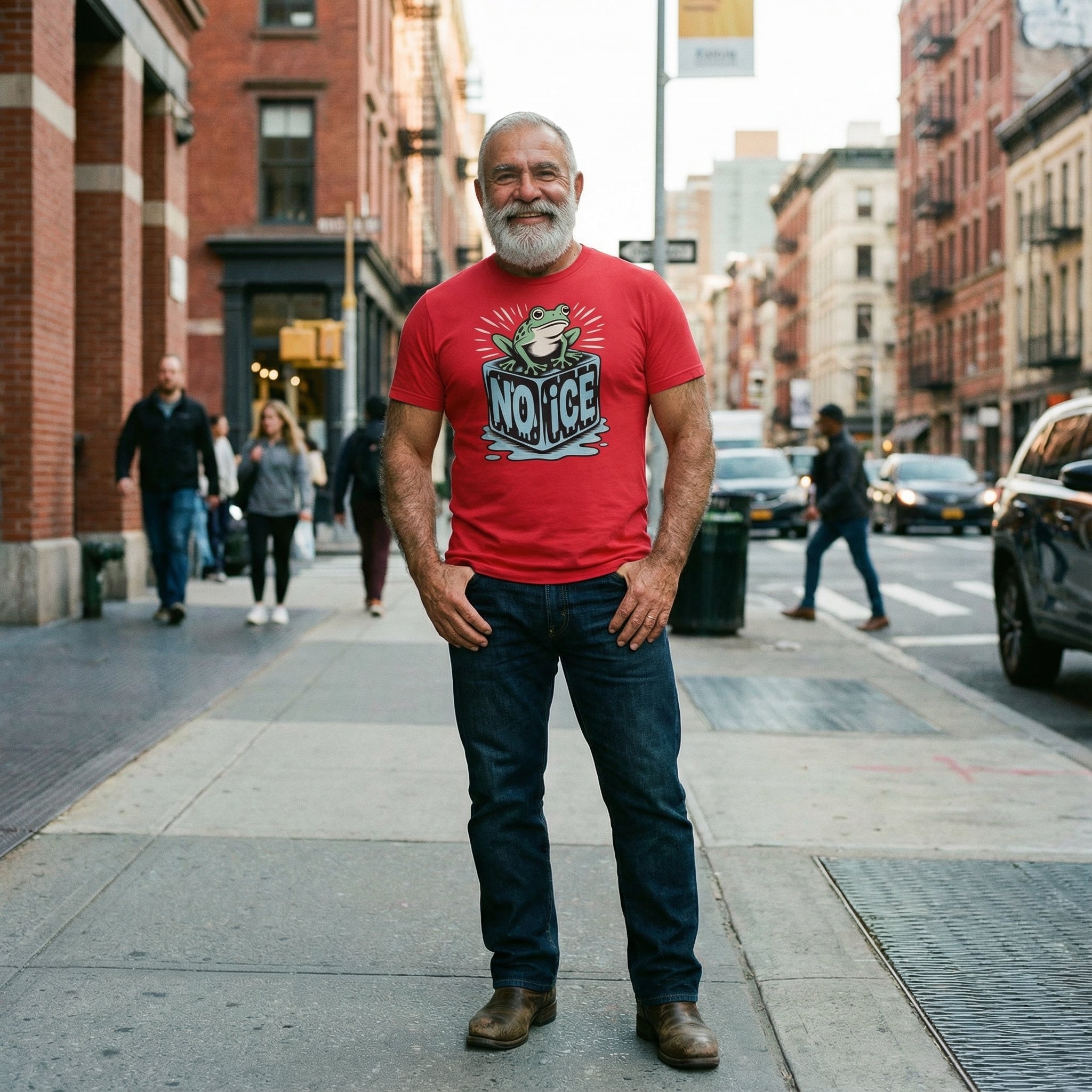 No ICE Frog T-Shirt #color_Red