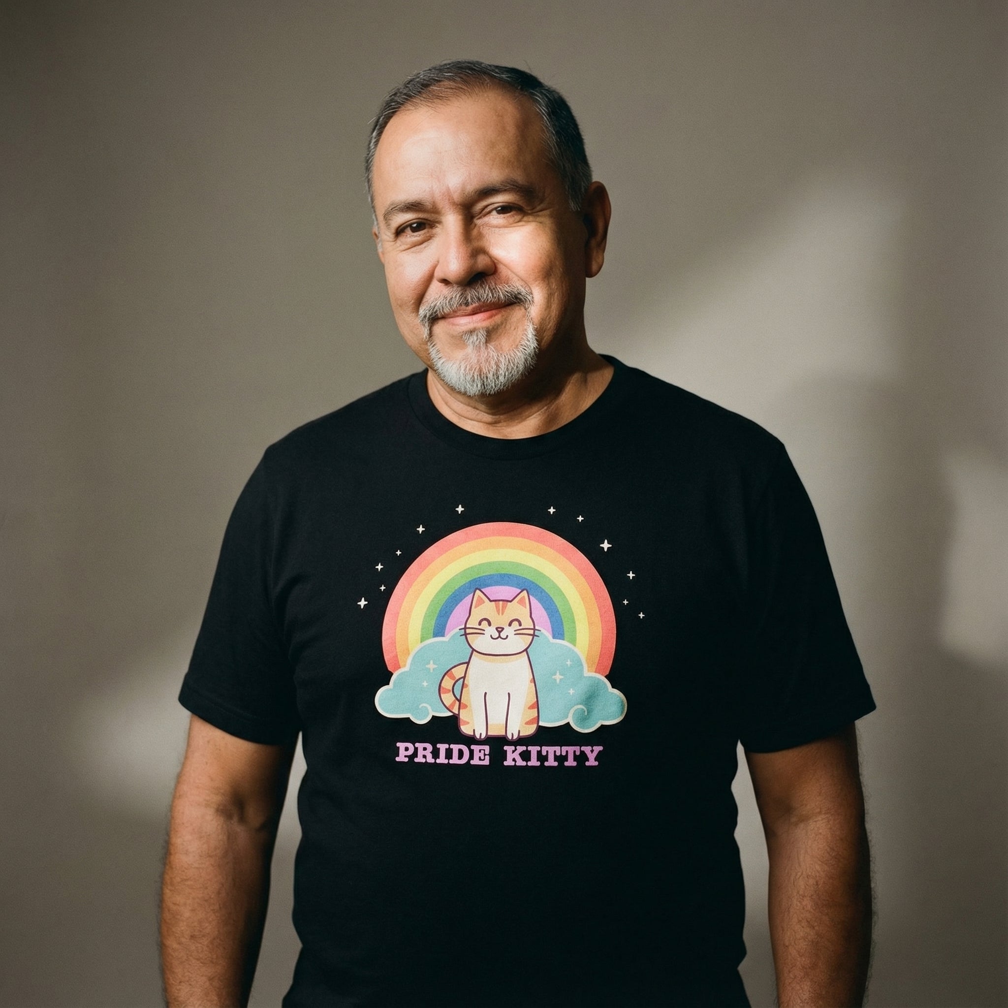 "Pride Kitty" T-Shirt #color_Black