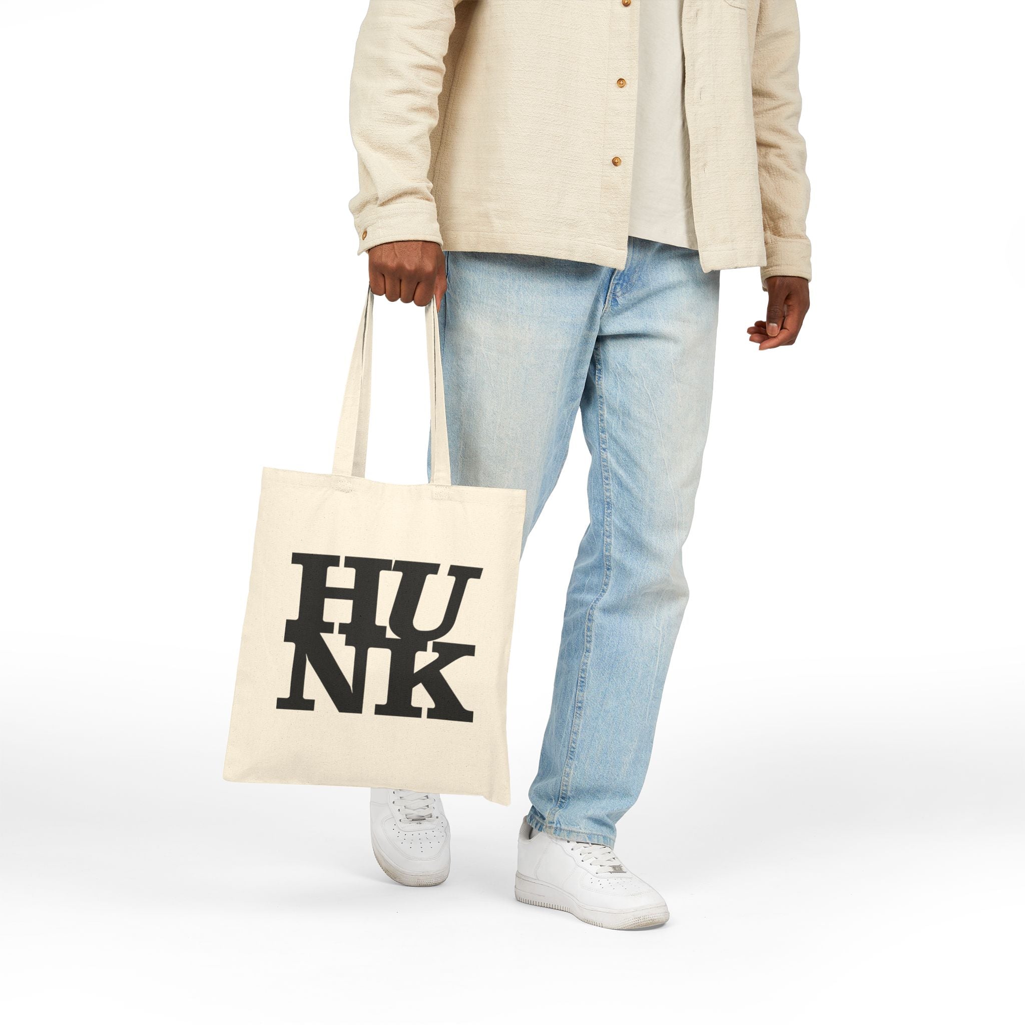 Hunk Canvas Tote Bag - Hunky Tops #color_Natural