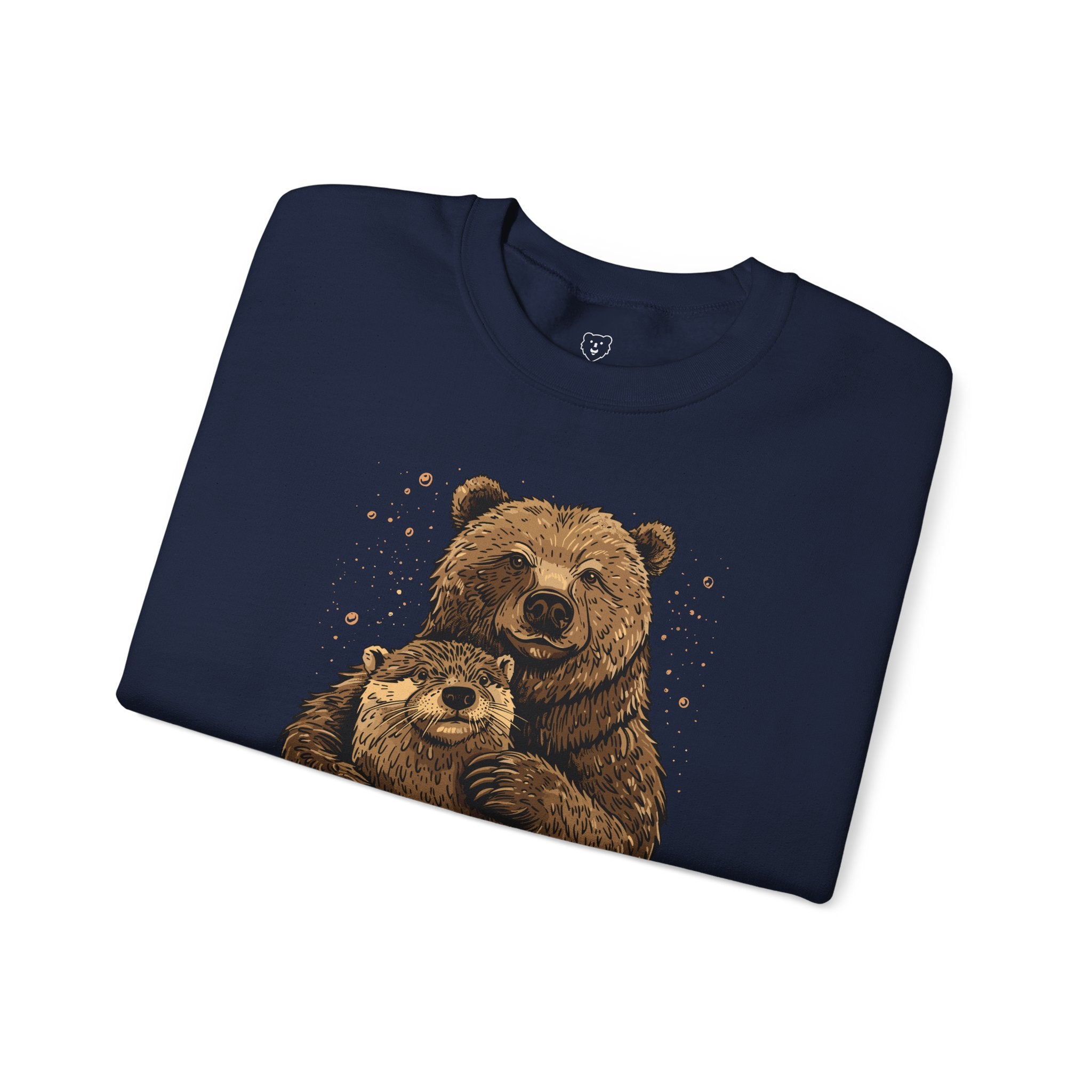 Bear + Otter Sweatshirt - Hunky Tops #color_Navy