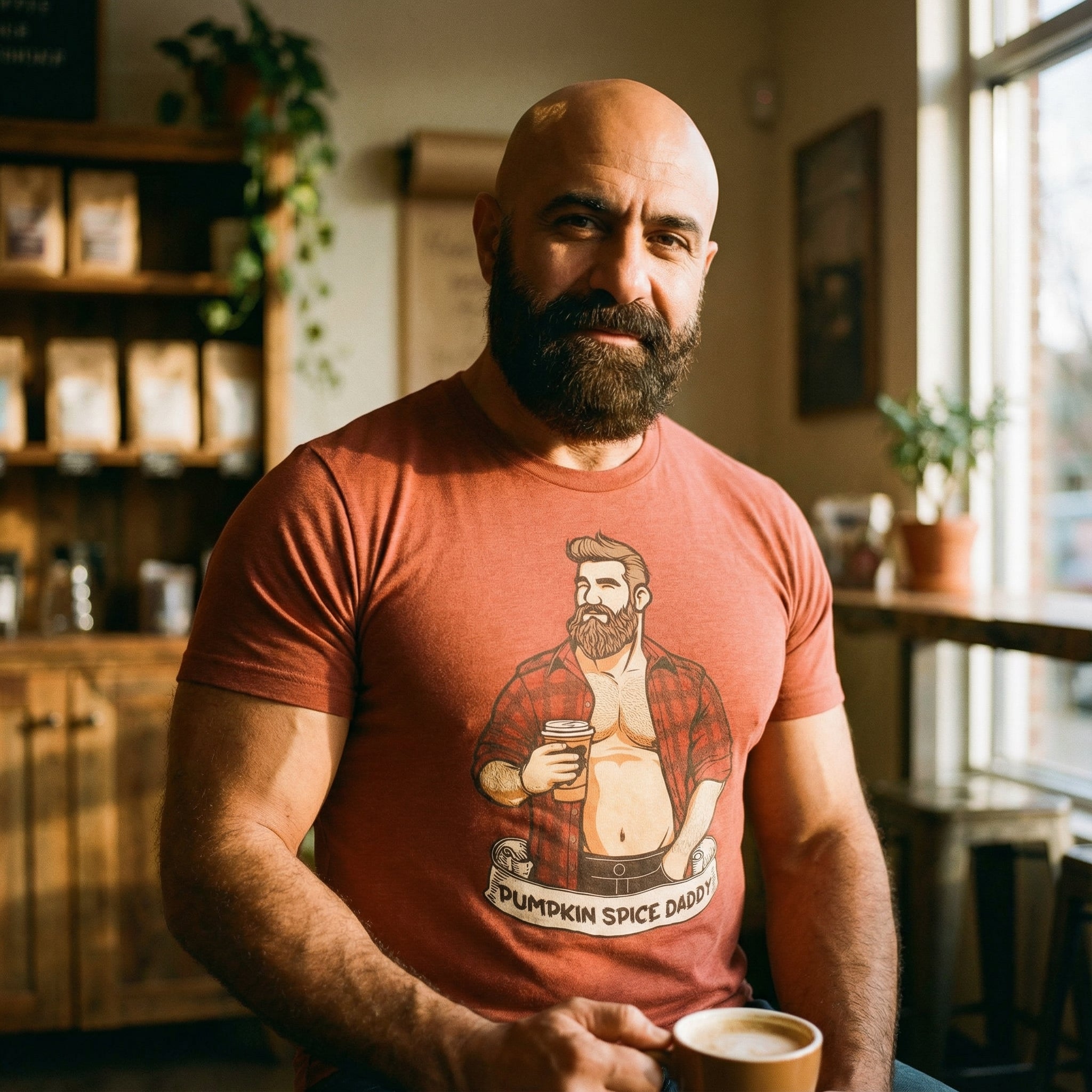 Pumpkin Spice Daddy T-Shirt #color_Heather Clay