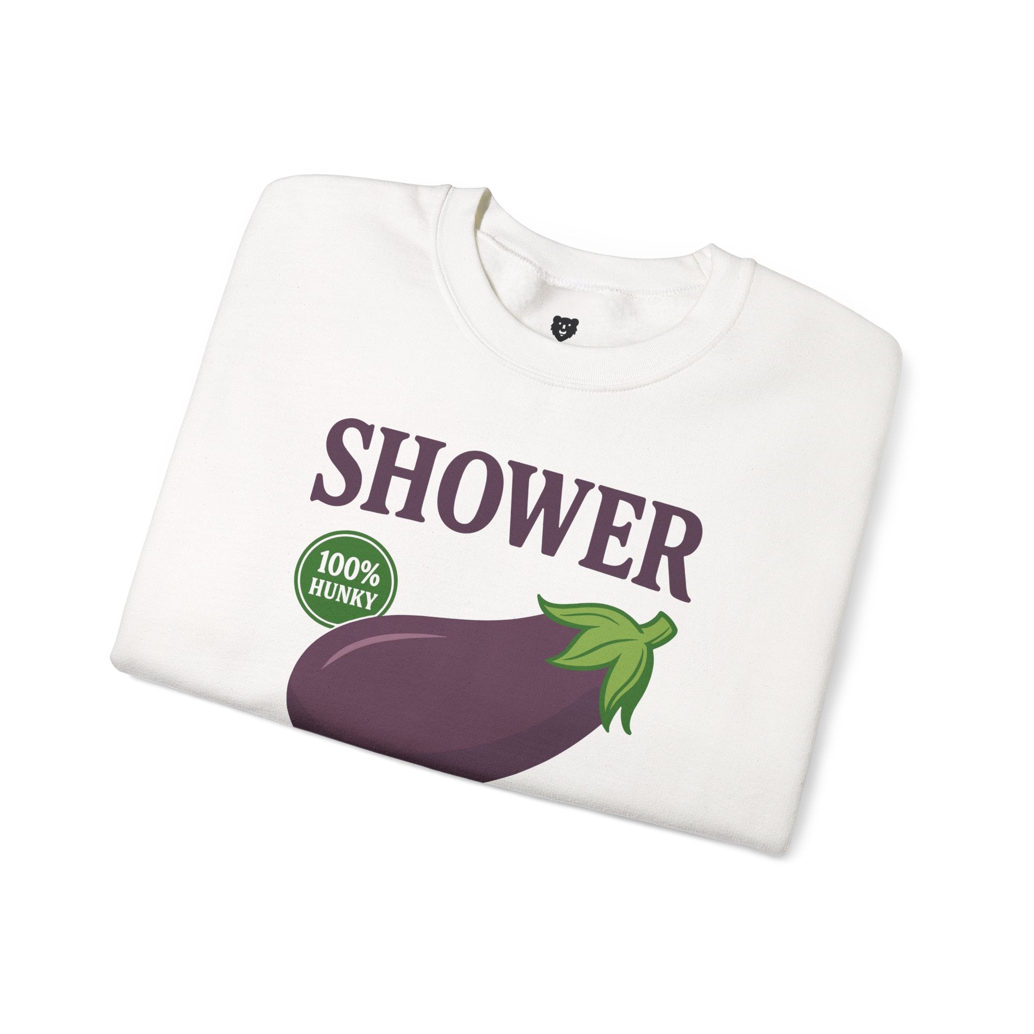 Shower Vintage Eggplant Sweatshirt - Hunky Tops #color_White