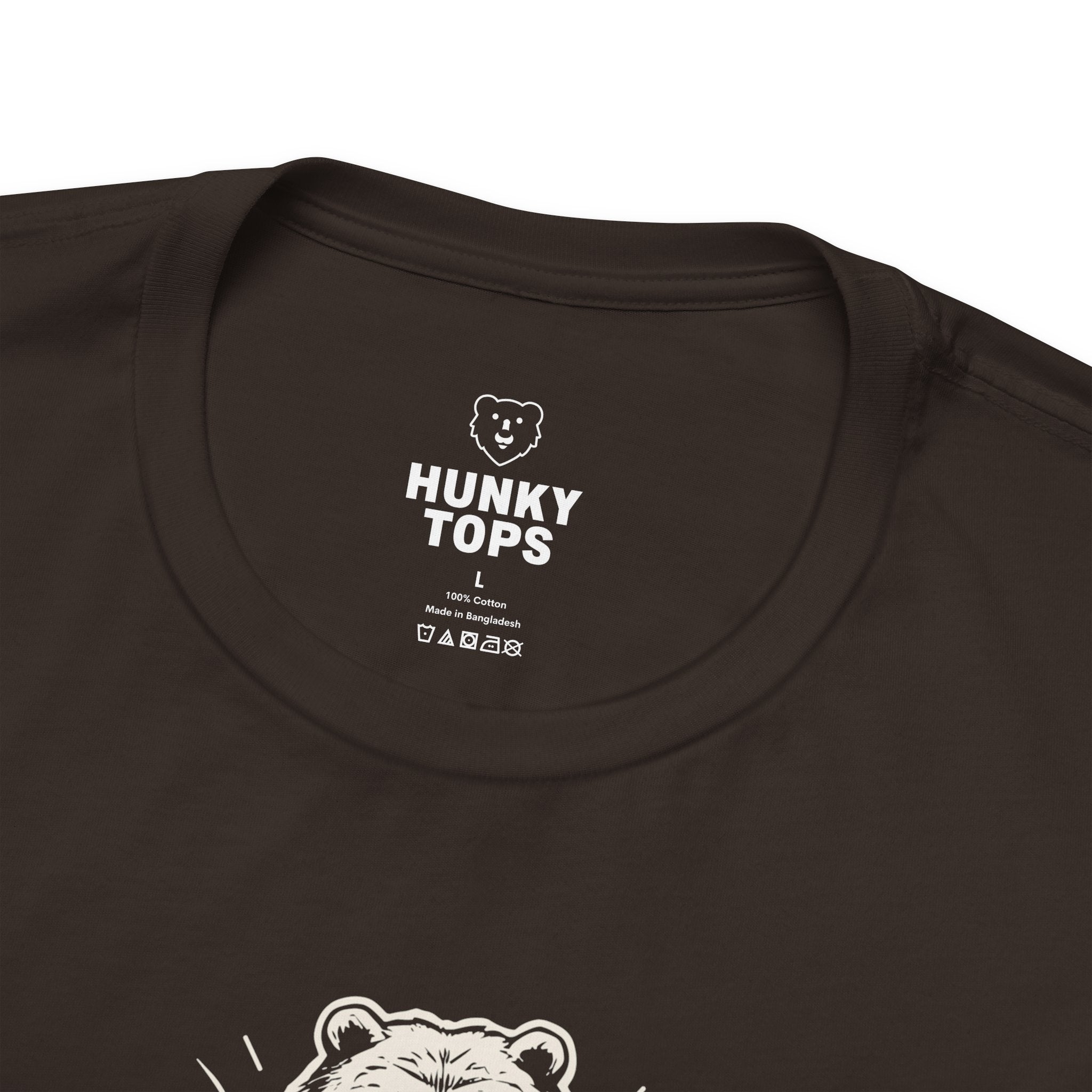 Lift Like a Bear T-Shirt - Hunky Tops #color_Brown