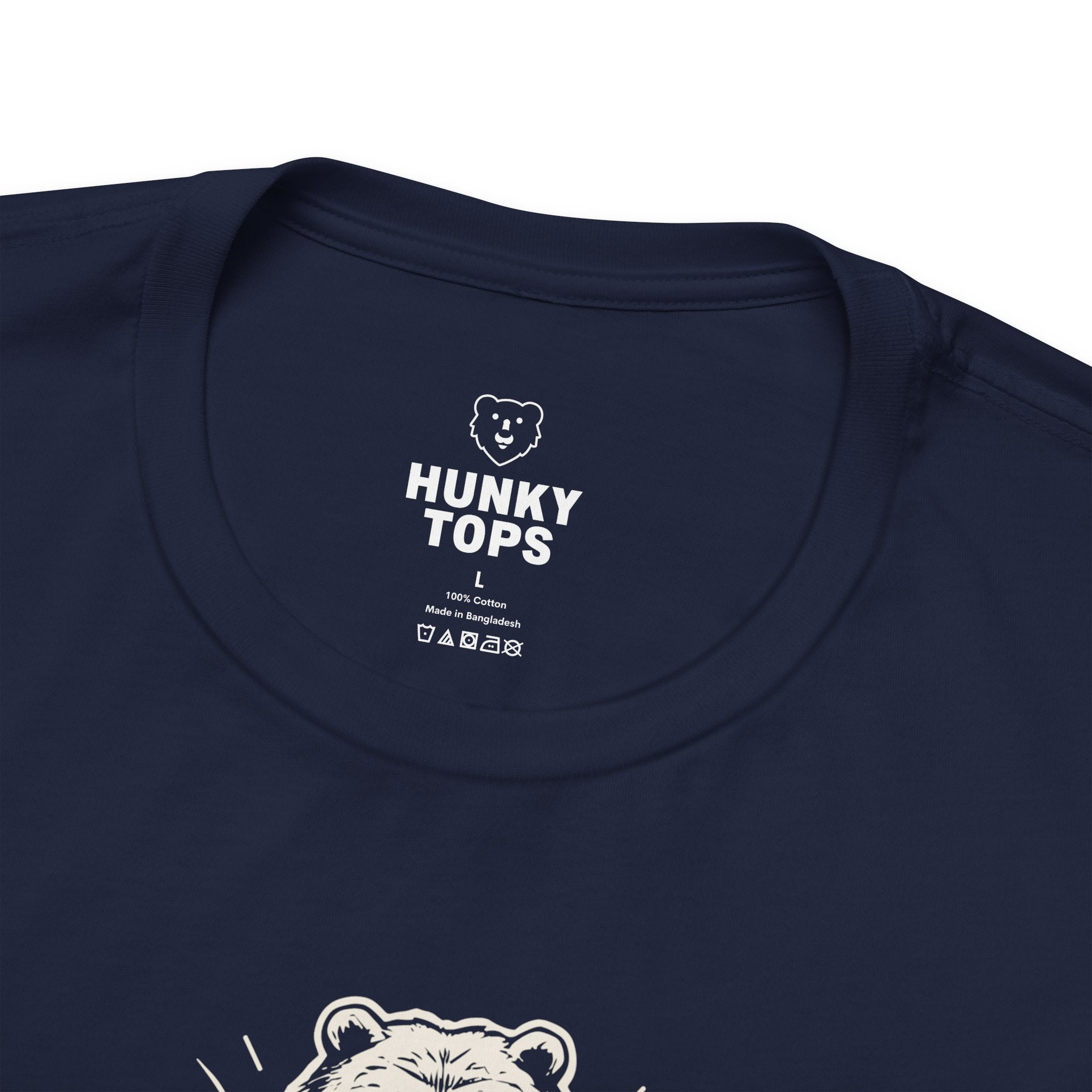 Lift Like a Bear T-Shirt - Hunky Tops #color_Navy