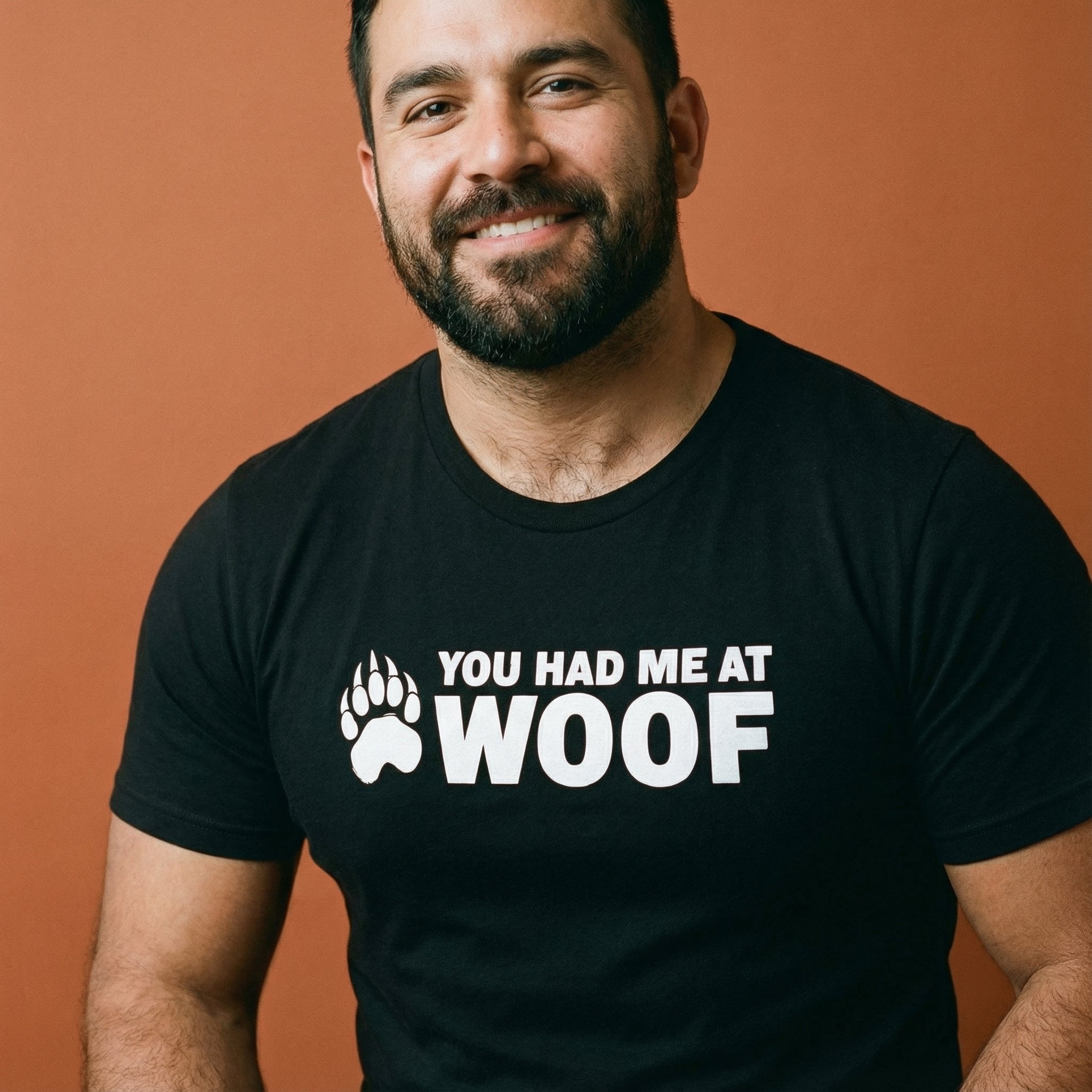 You Had Me at Woof Bear T-Shirt #color_Black