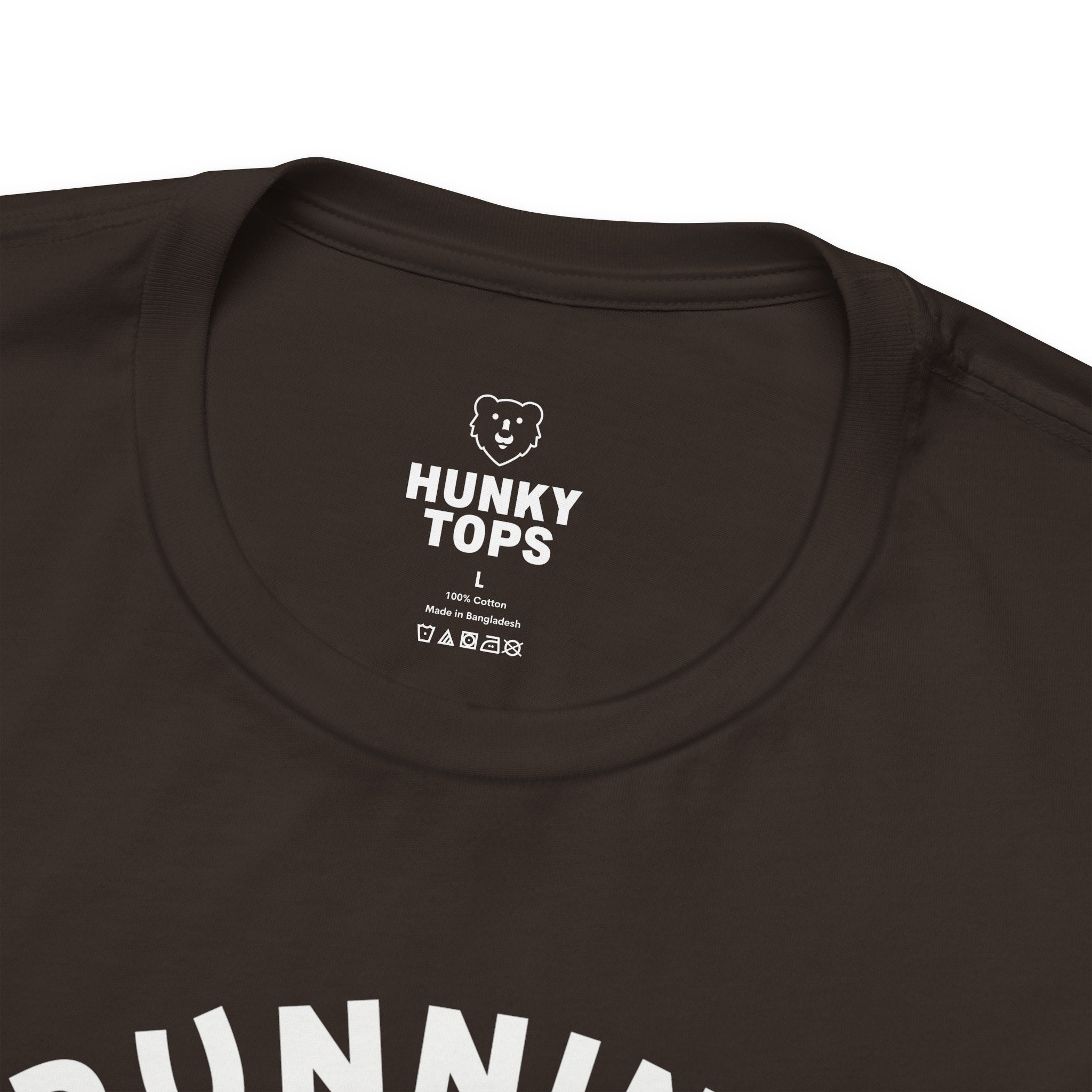 Running Bear T-Shirt - Hunky Tops #color_Brown