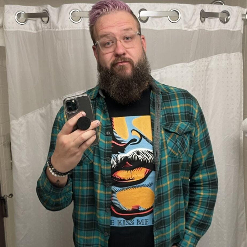 ndguybrarian wearing Hunky Tops