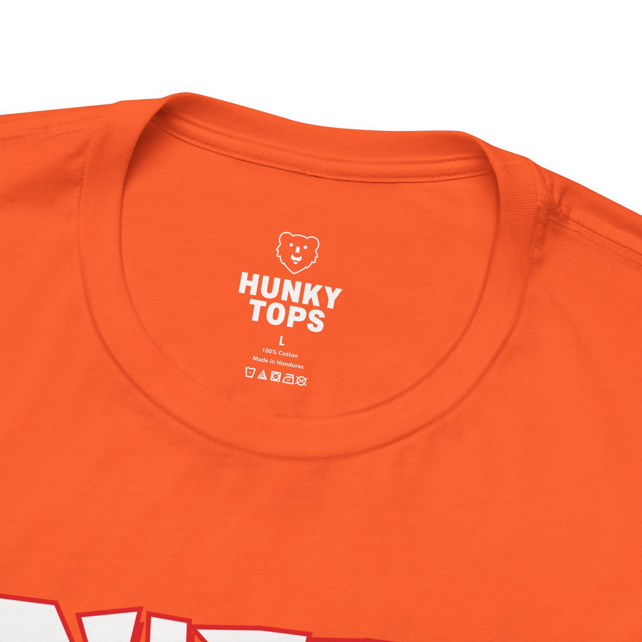 Queer Little Thrill Gay Halloween T-Shirt - Hunky Tops #color_Orange