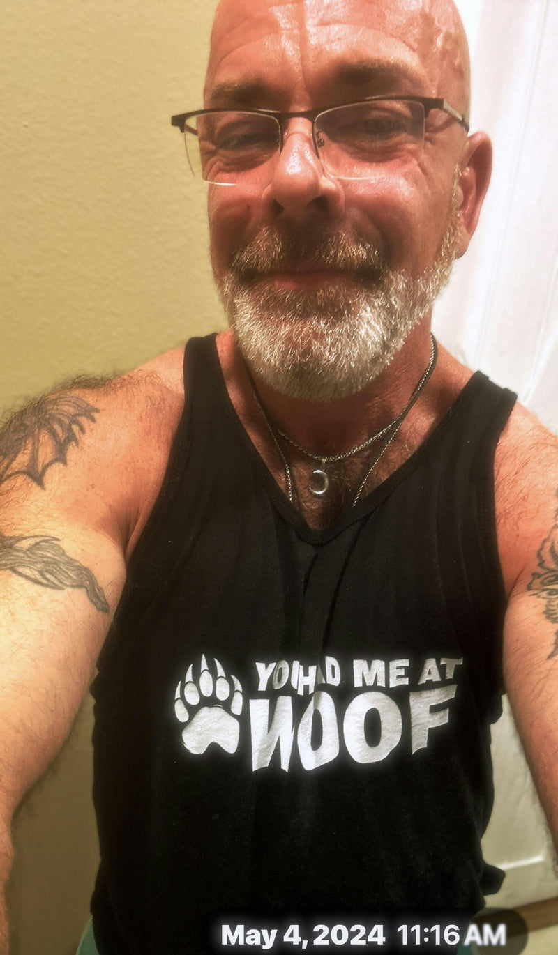tddydic wearing Hunky Tops