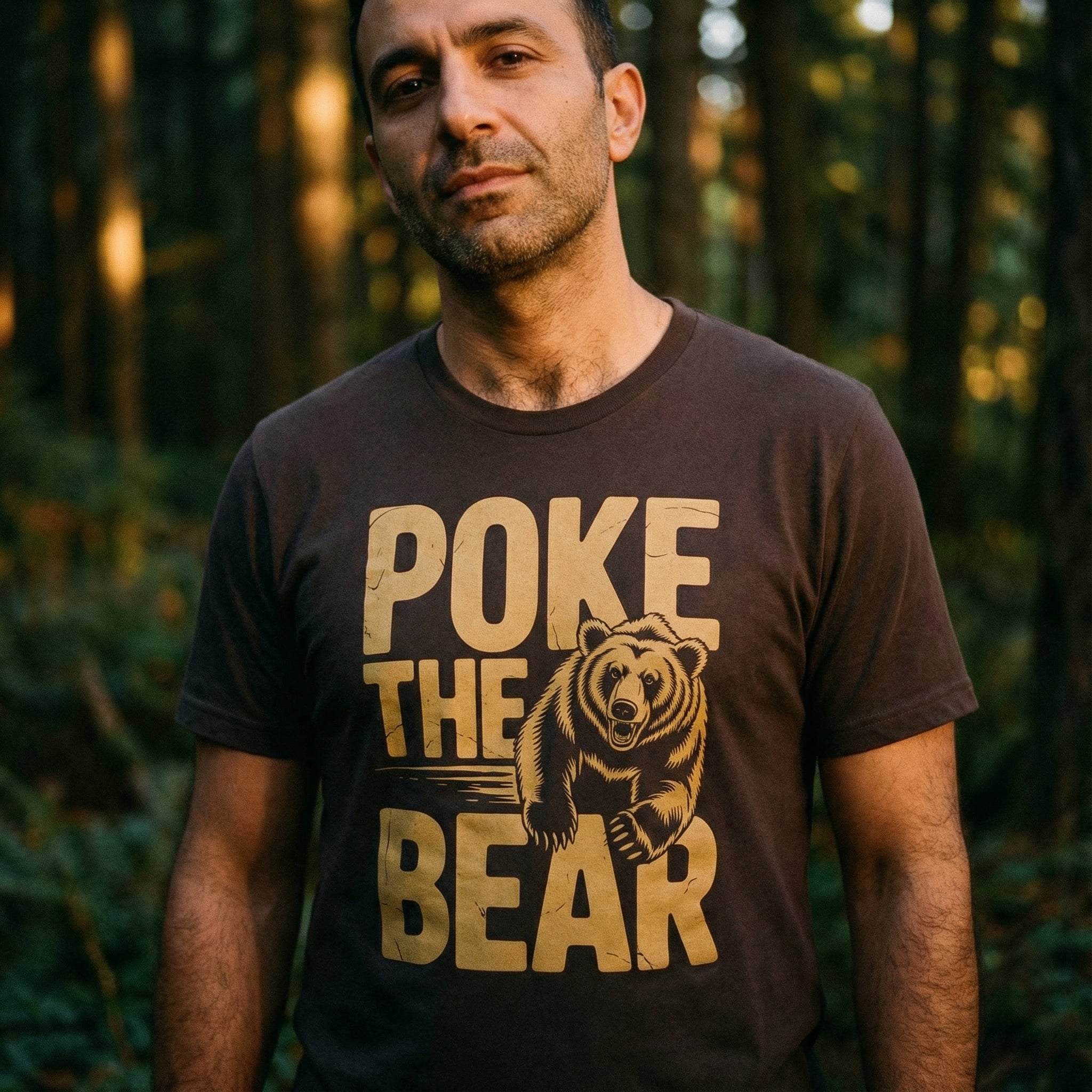 Poke The Bear T-Shirt #color_Brown