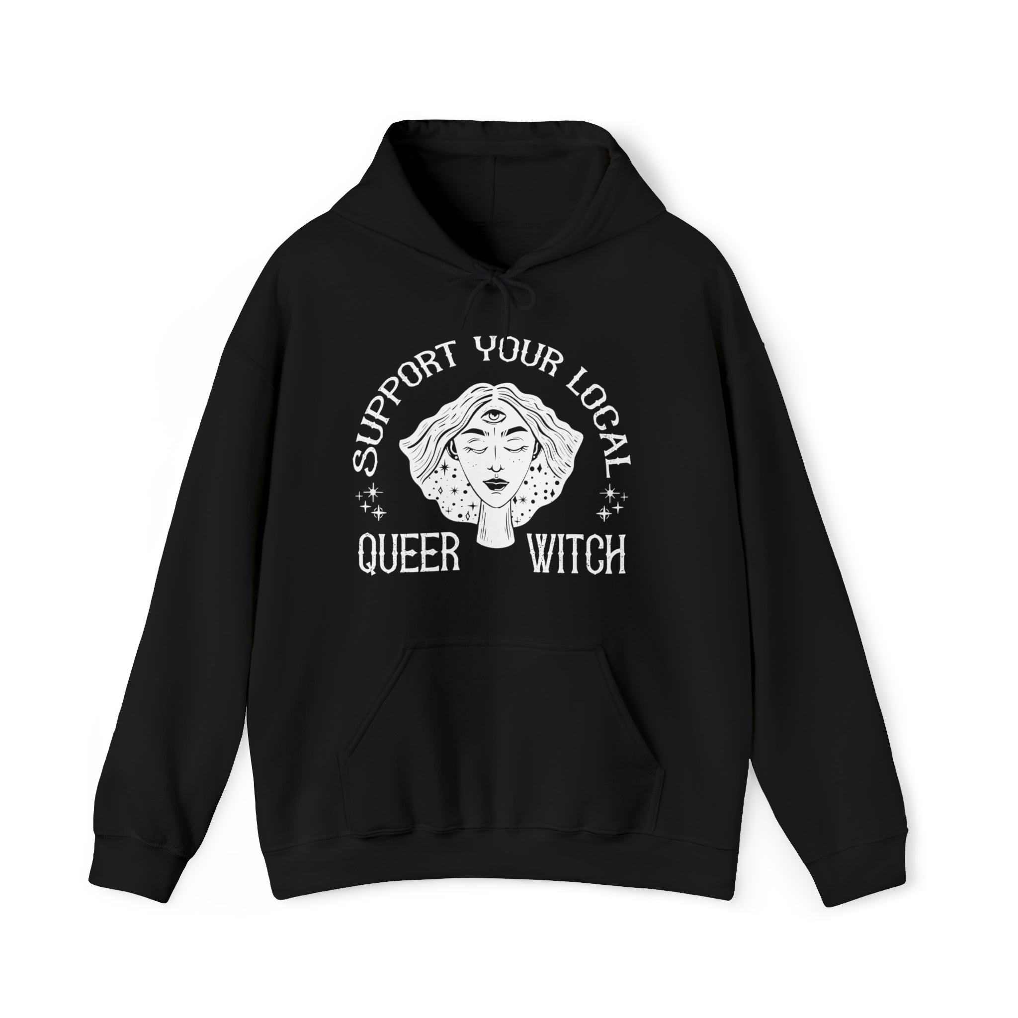 "Support Your Local Queer Witch" Halloween Hooded Sweatshirt