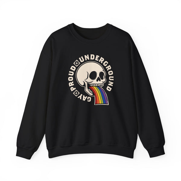 Proud Underground Gay Skull Sweatshirt