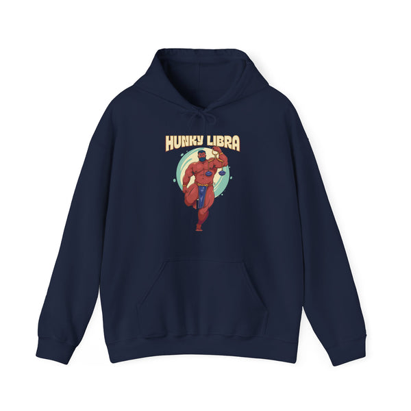 Hunky Libra Zodiac Hoodie by Axeish Guy