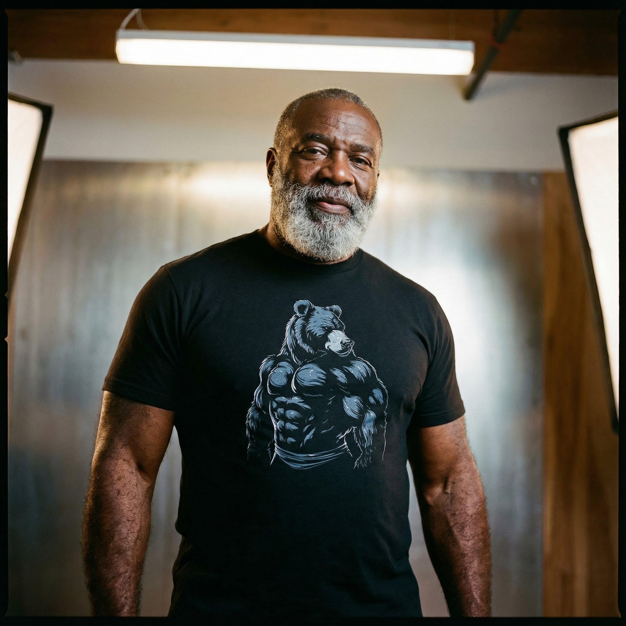 Majestic Bear T-Shirt #color_Black