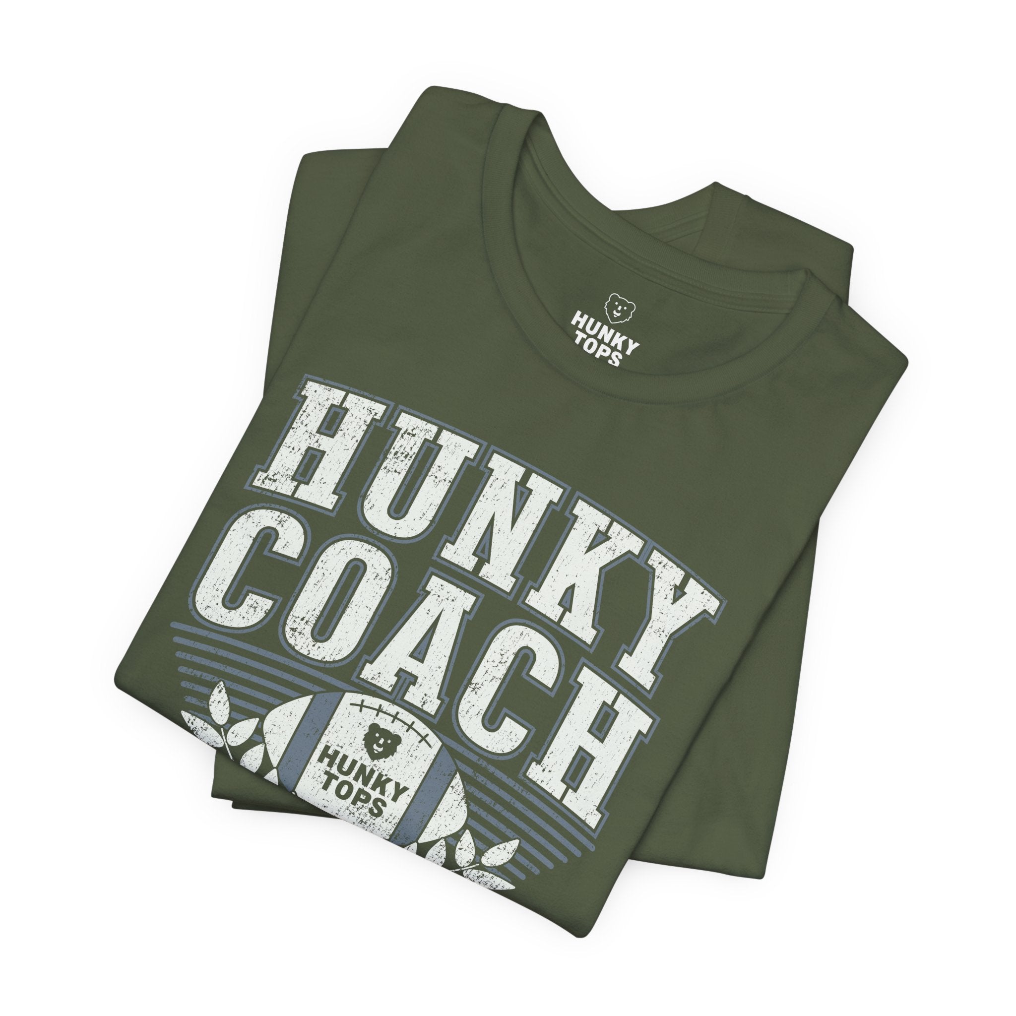 Hunky Coach T-Shirt - Hunky Tops #color_Military Green