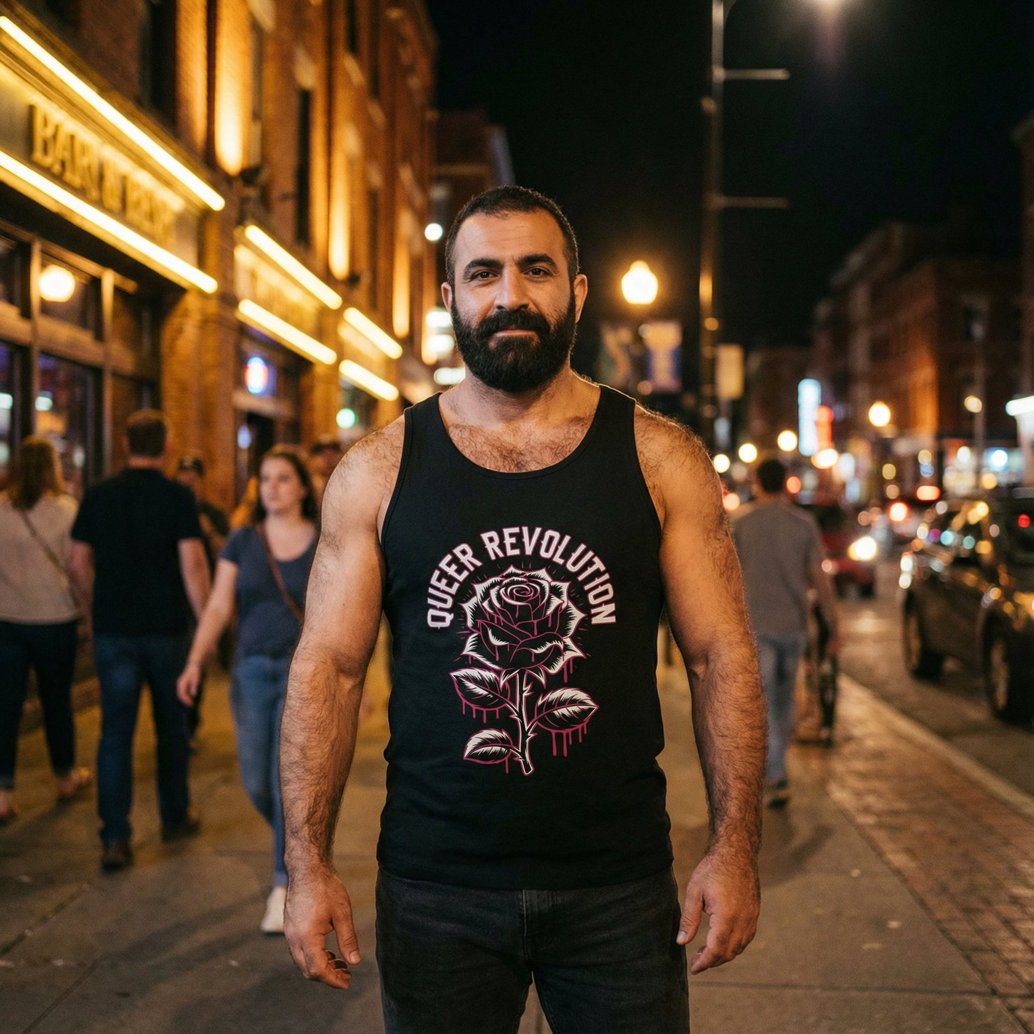 Queer Revolution Tank Top #color_Black