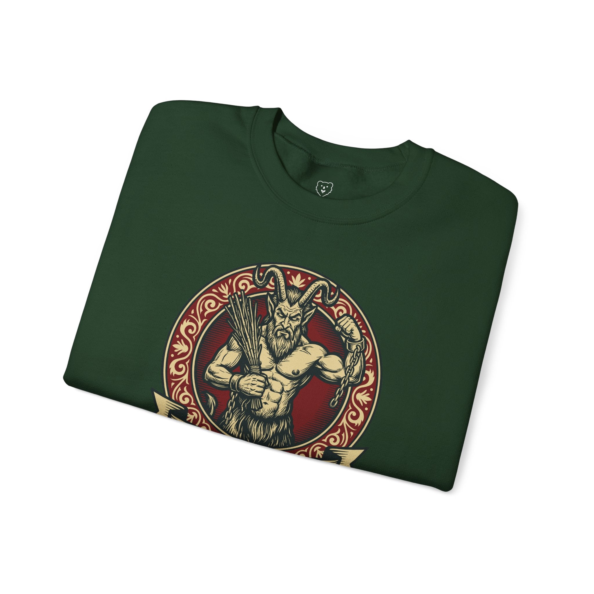 Daddy Krampus Sweatshirt - Hunky Tops #color_Forest Green