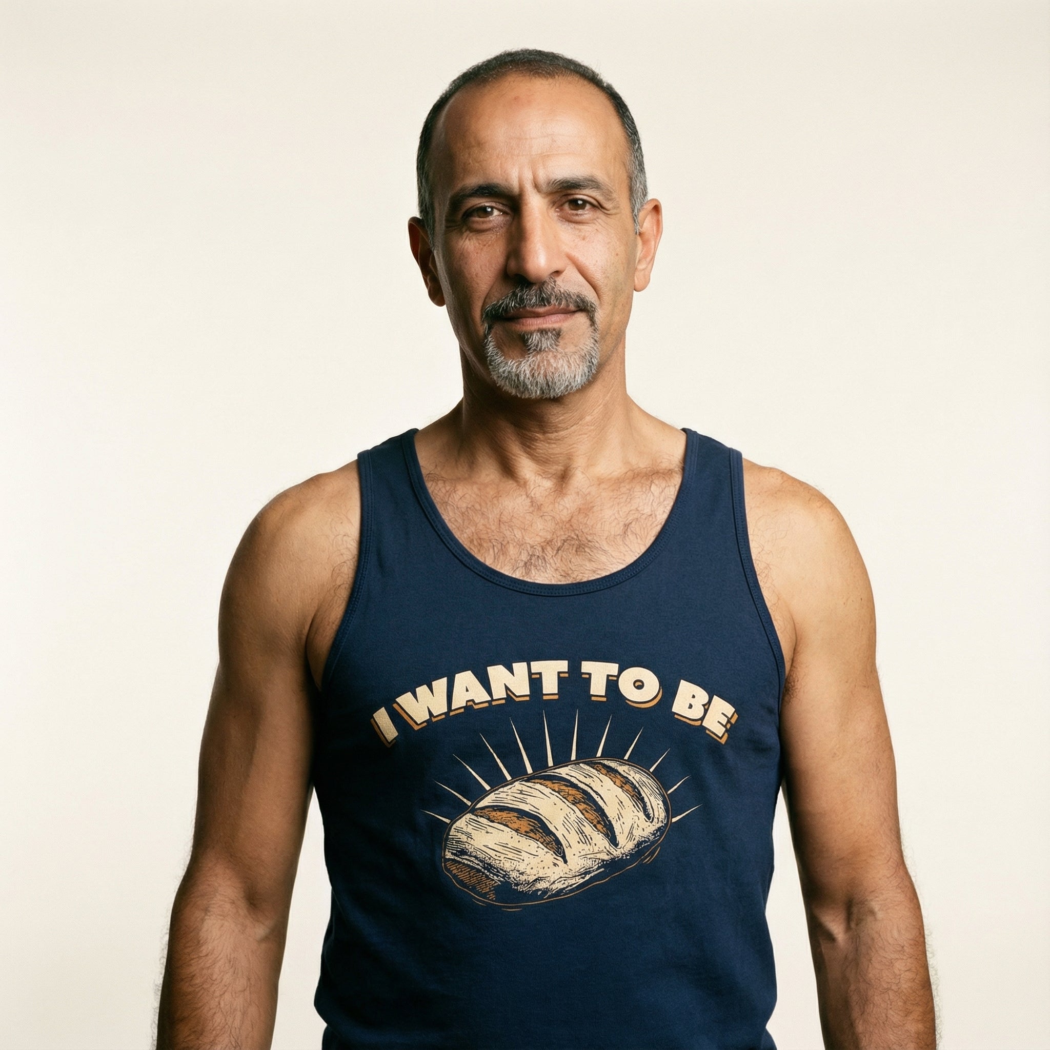 I WANT TO BE BREAD Tank Top #color_Navy