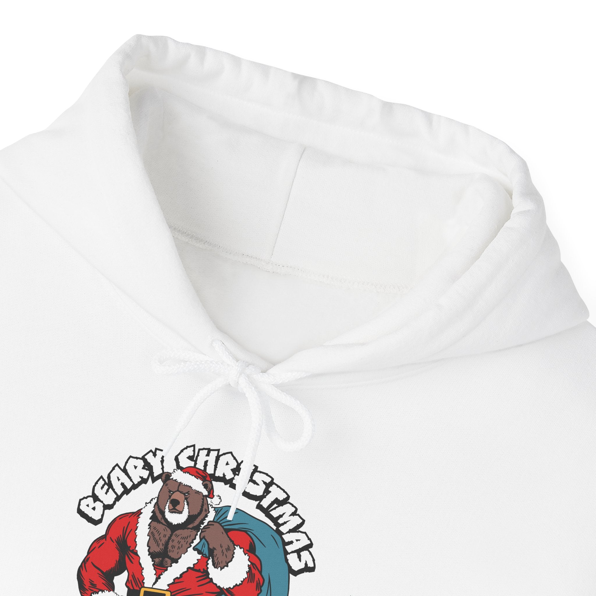 BEARY CHRISTMAS HOODIE - Hunky Tops #color_White