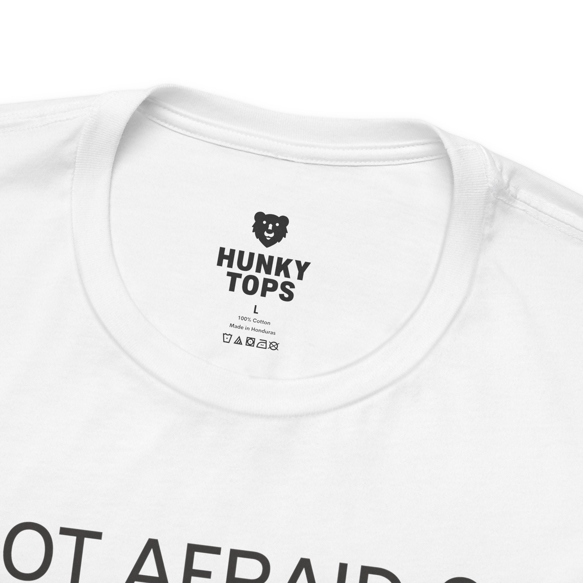 Not Afraid of Rainbow Crosswalks T-Shirt - Hunky Tops #color_White