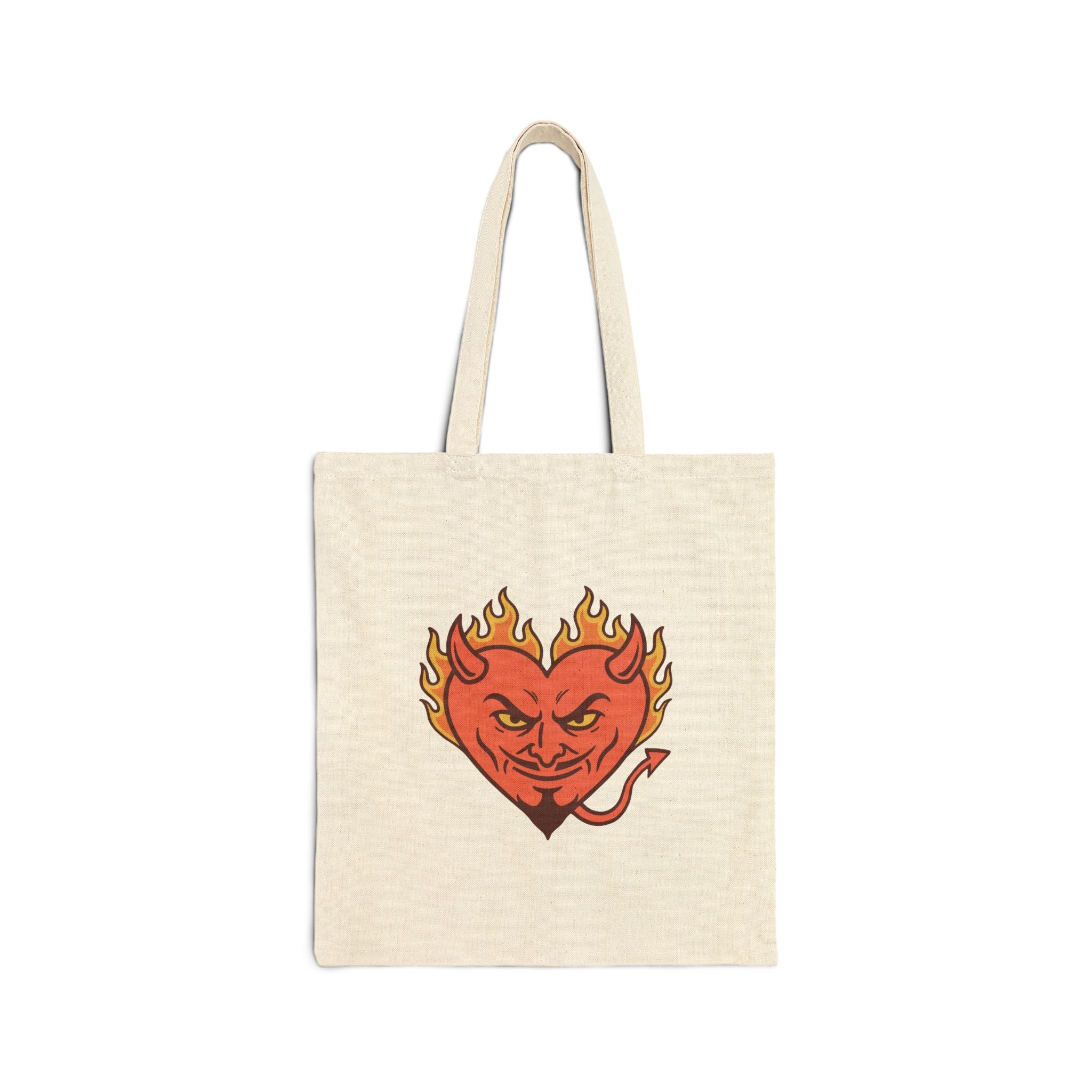 Hellfire Zaddy Tote Bag - Hunky Tops #color_Natural