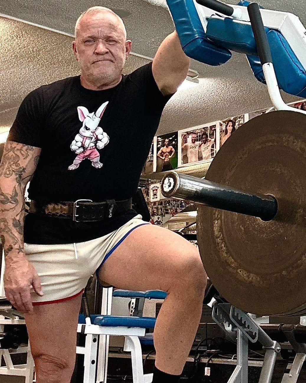 ft.matt wearing the "Gym Bunny" T-Shirt