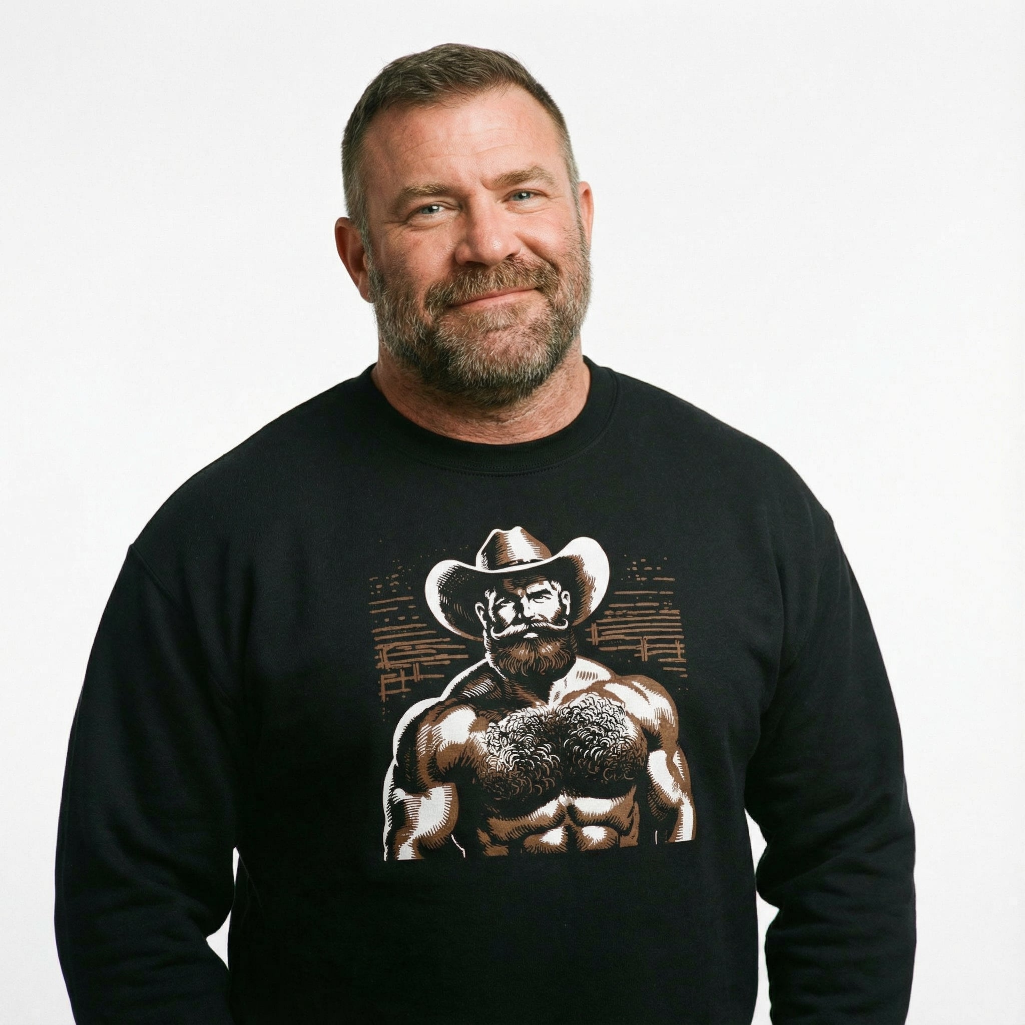 Hairy Cowboy Sweatshirt #color_Black