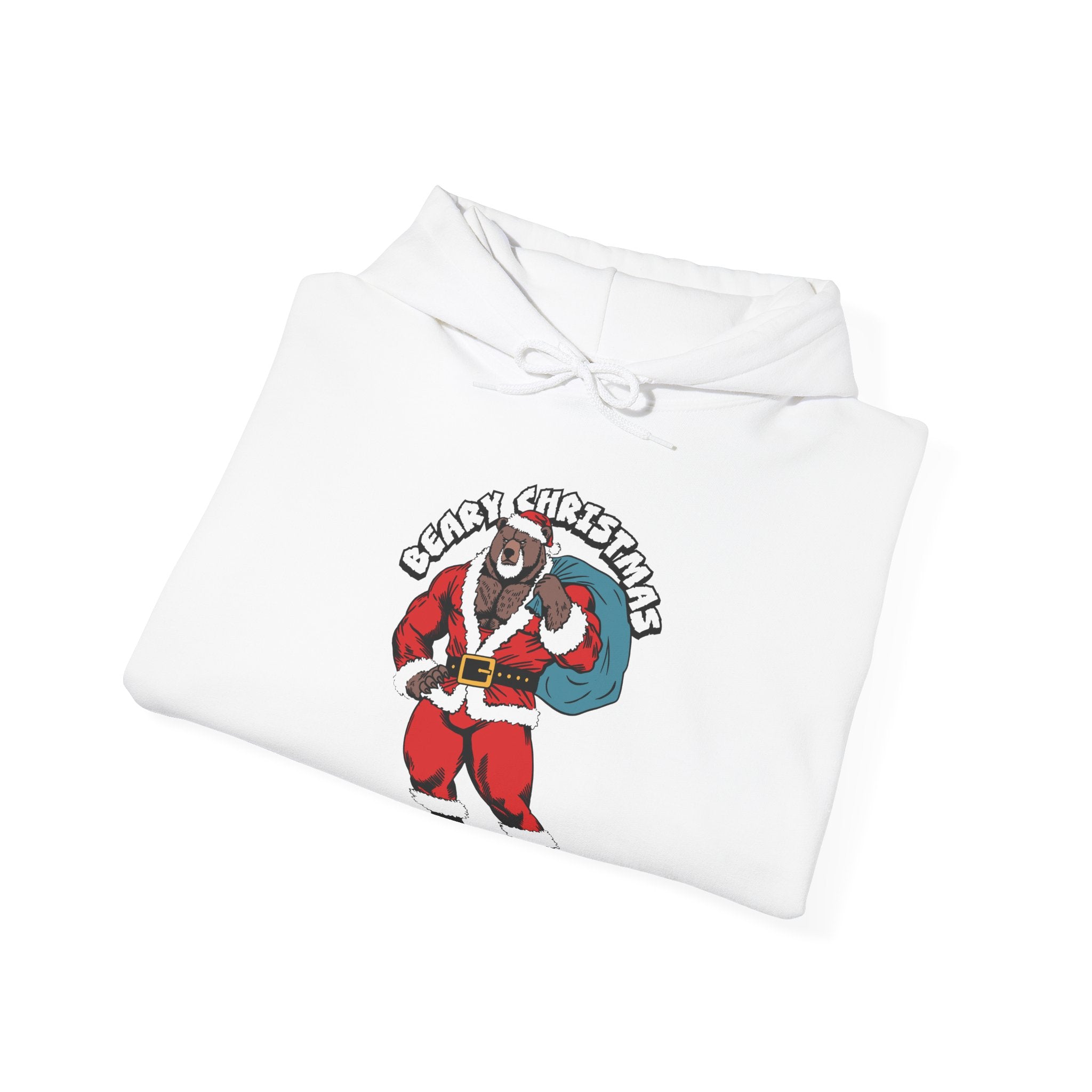 BEARY CHRISTMAS HOODIE - Hunky Tops #color_White