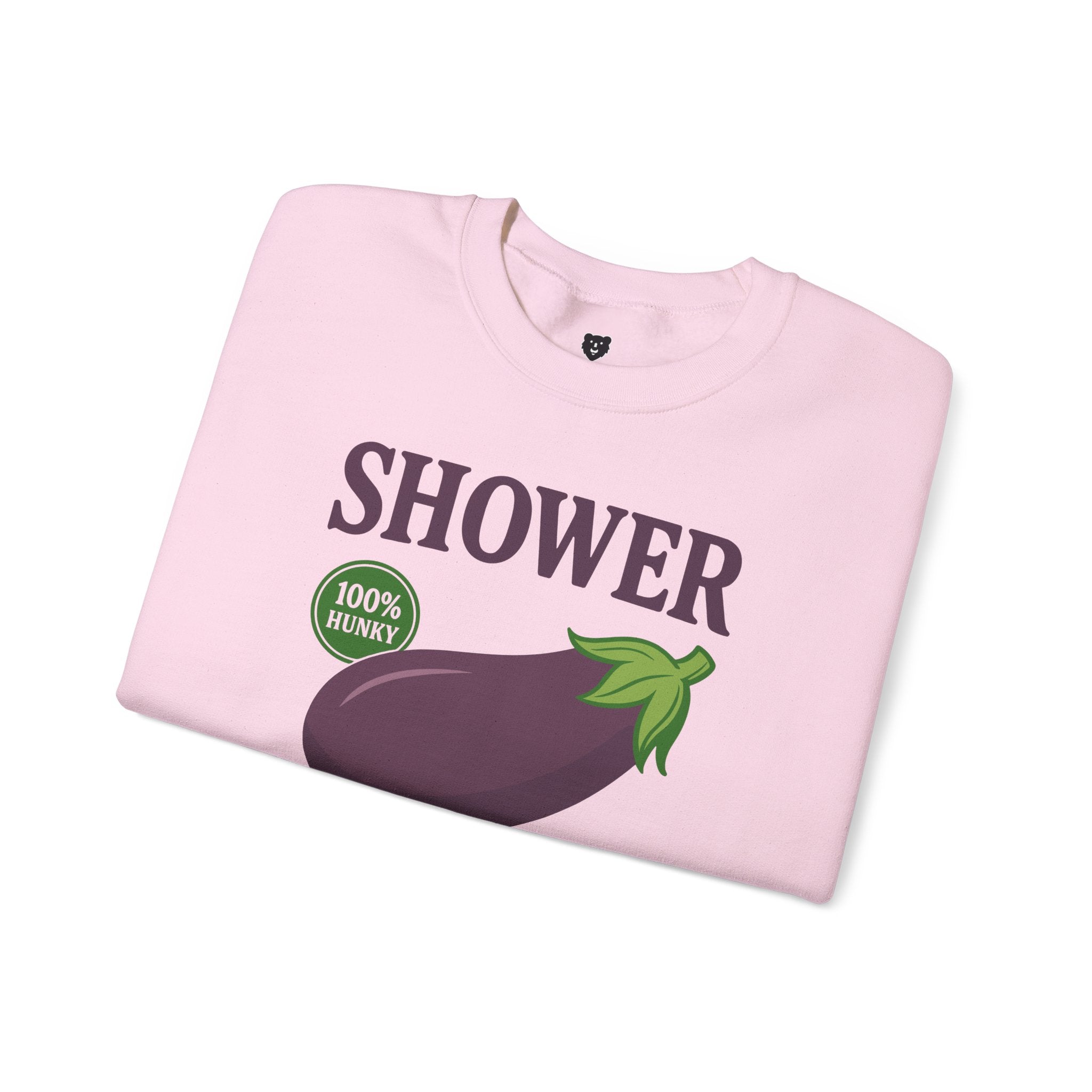 Shower Vintage Eggplant Sweatshirt - Hunky Tops #color_Light Pink