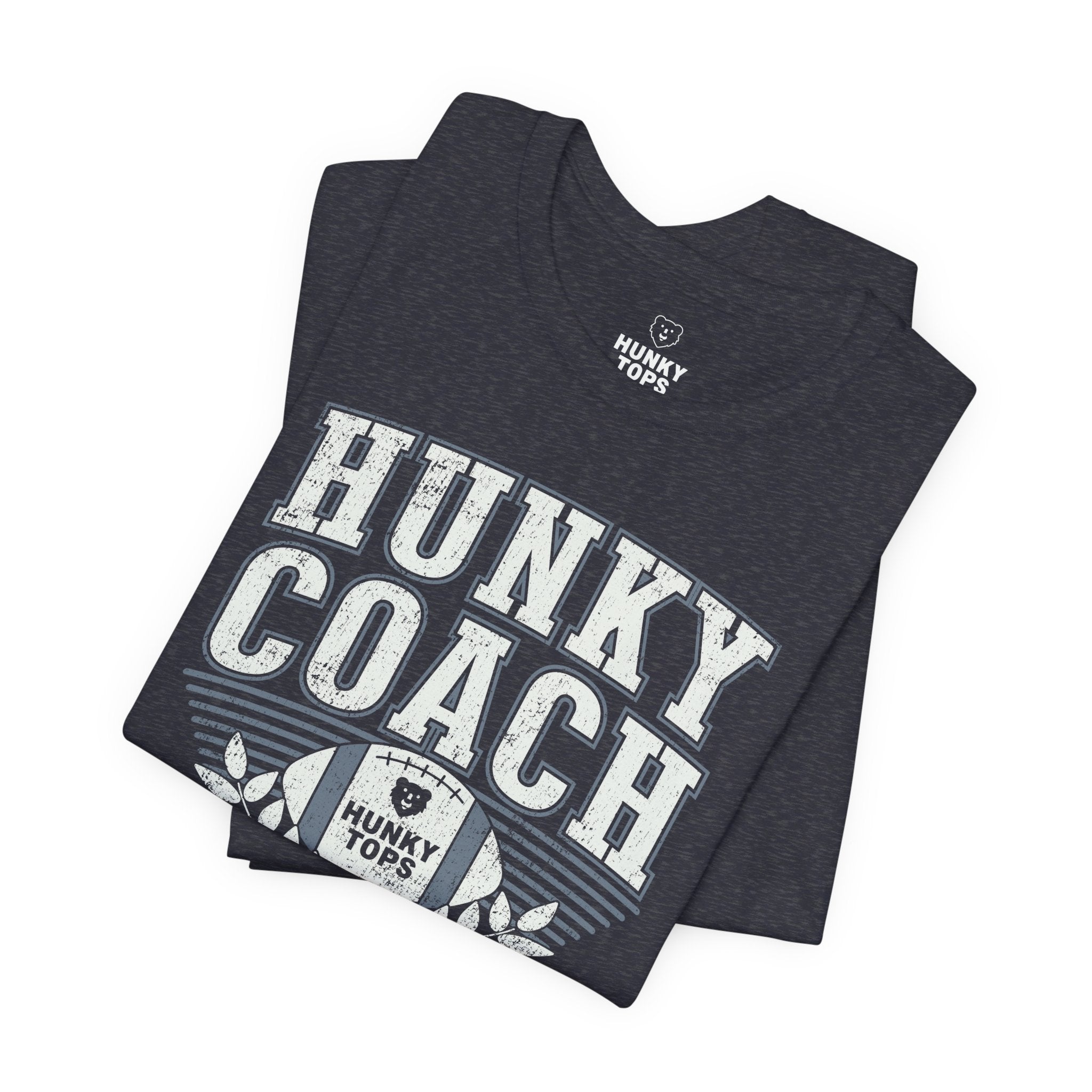 Hunky Coach T-Shirt - Hunky Tops #color_Heather Navy