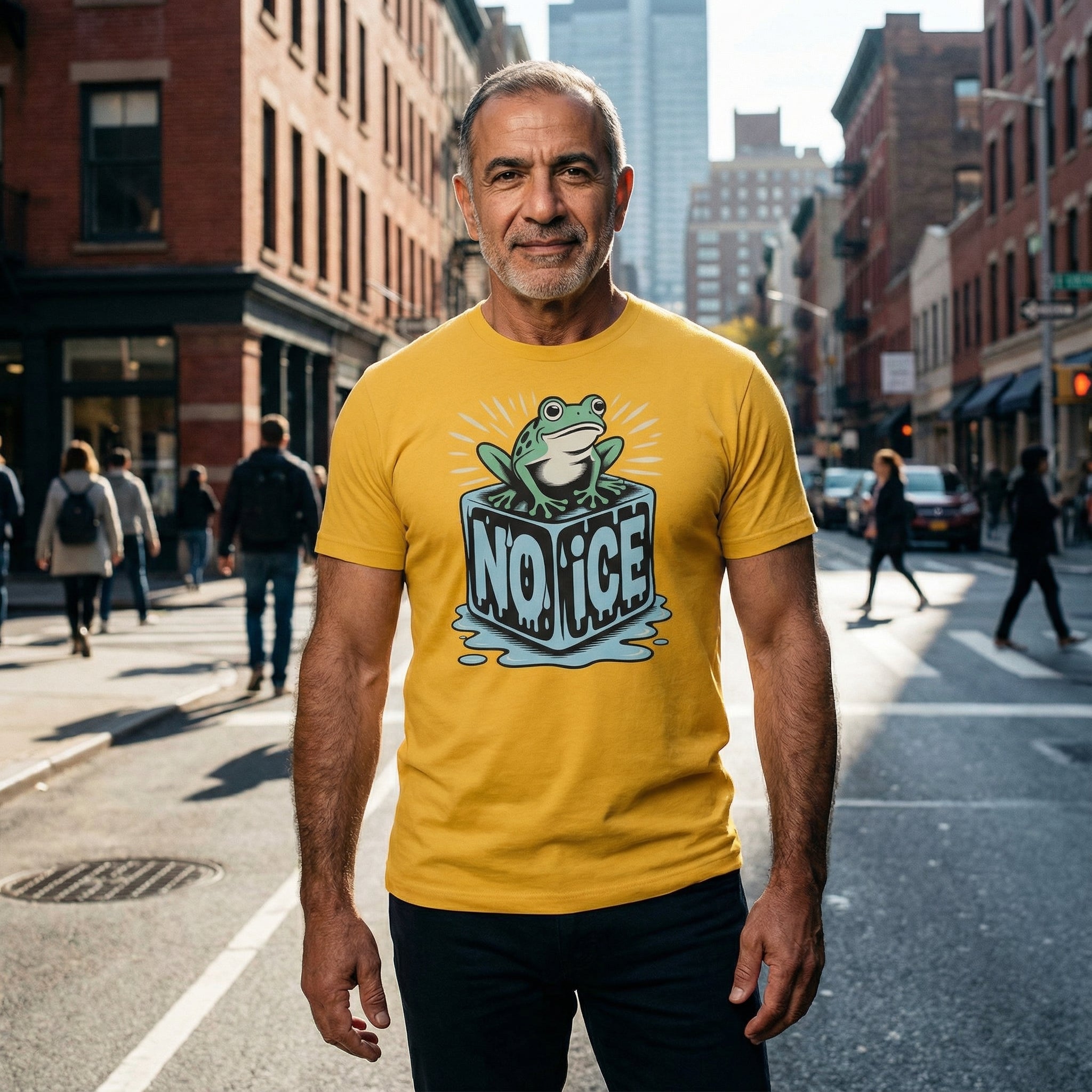 No ICE Frog T-Shirt #color_Gold
