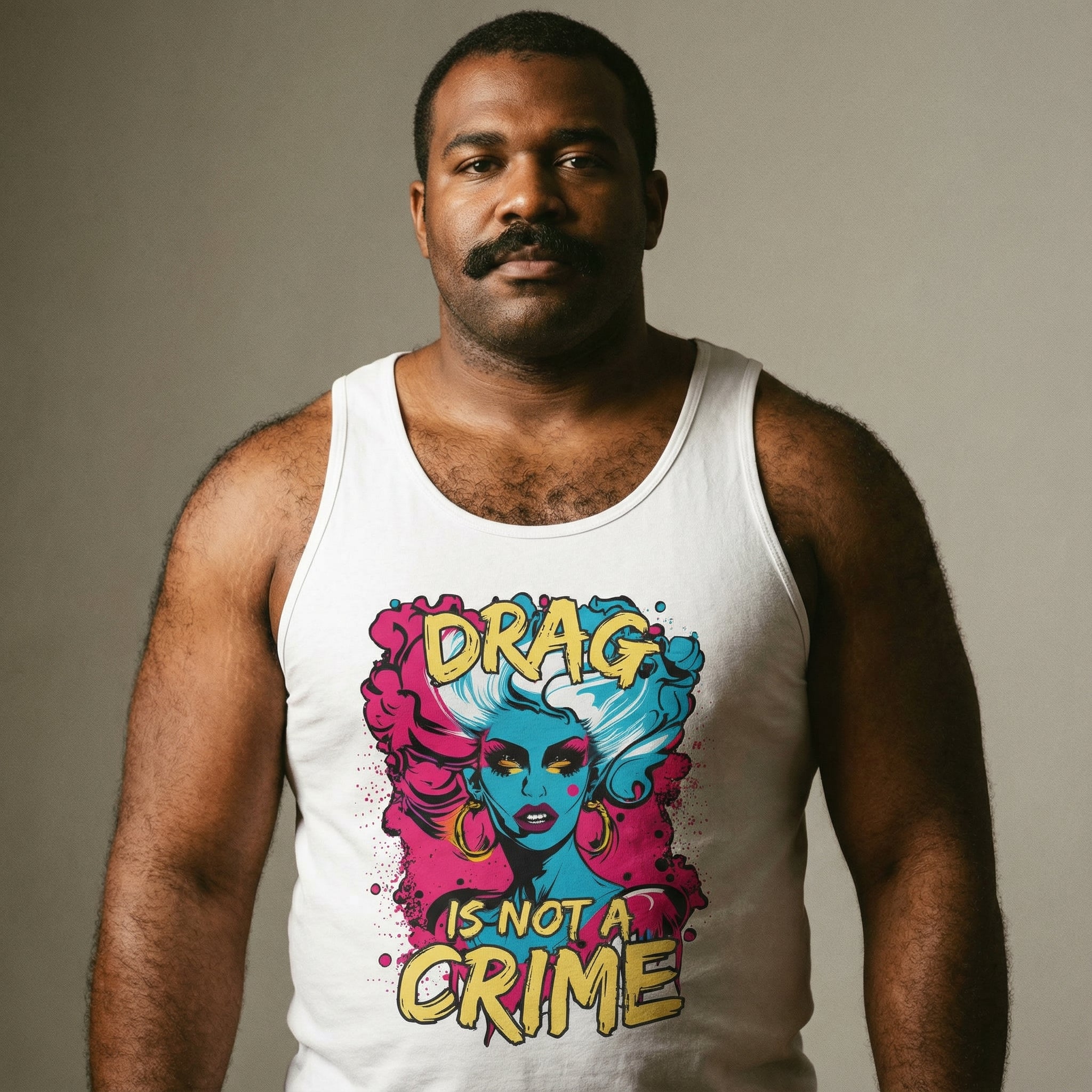 "Drag is Not a Crime" Tank Top #color_White