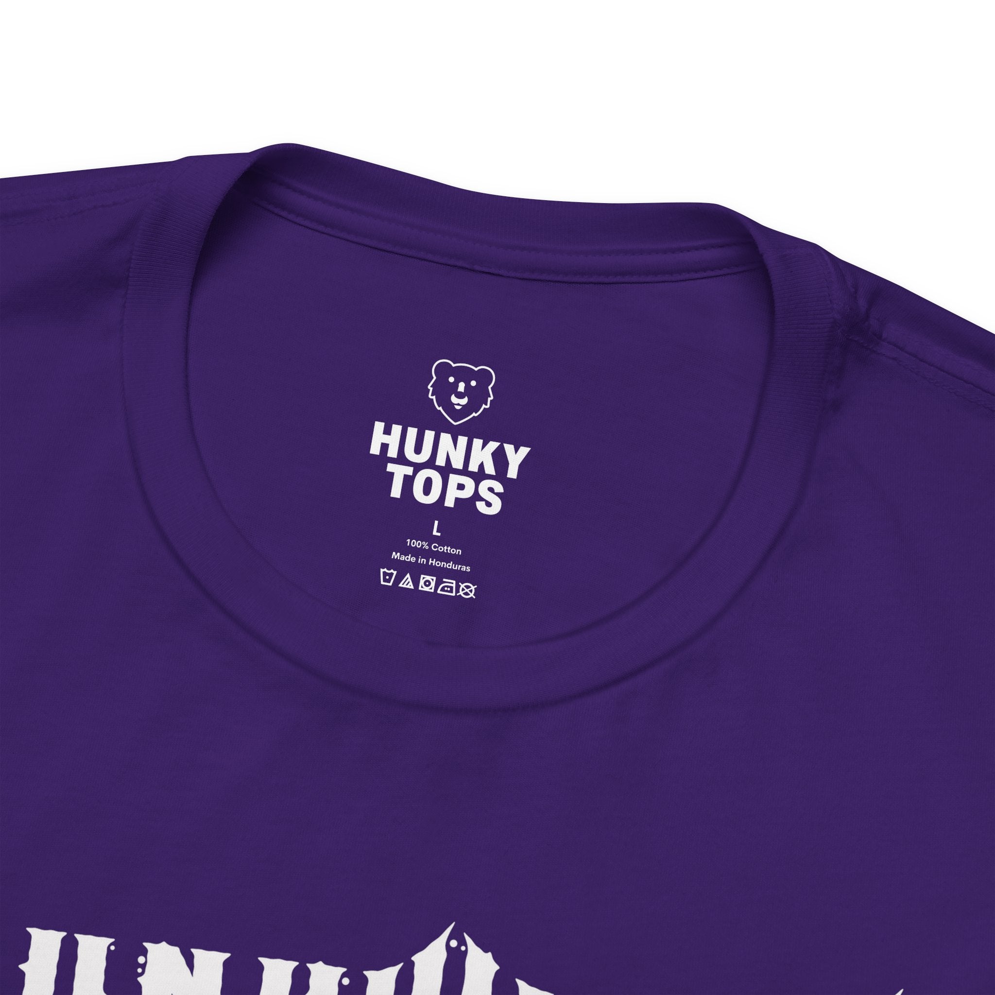 Hunkyween Gay Halloween T-Shirt - Hunky Tops #color_Team Purple