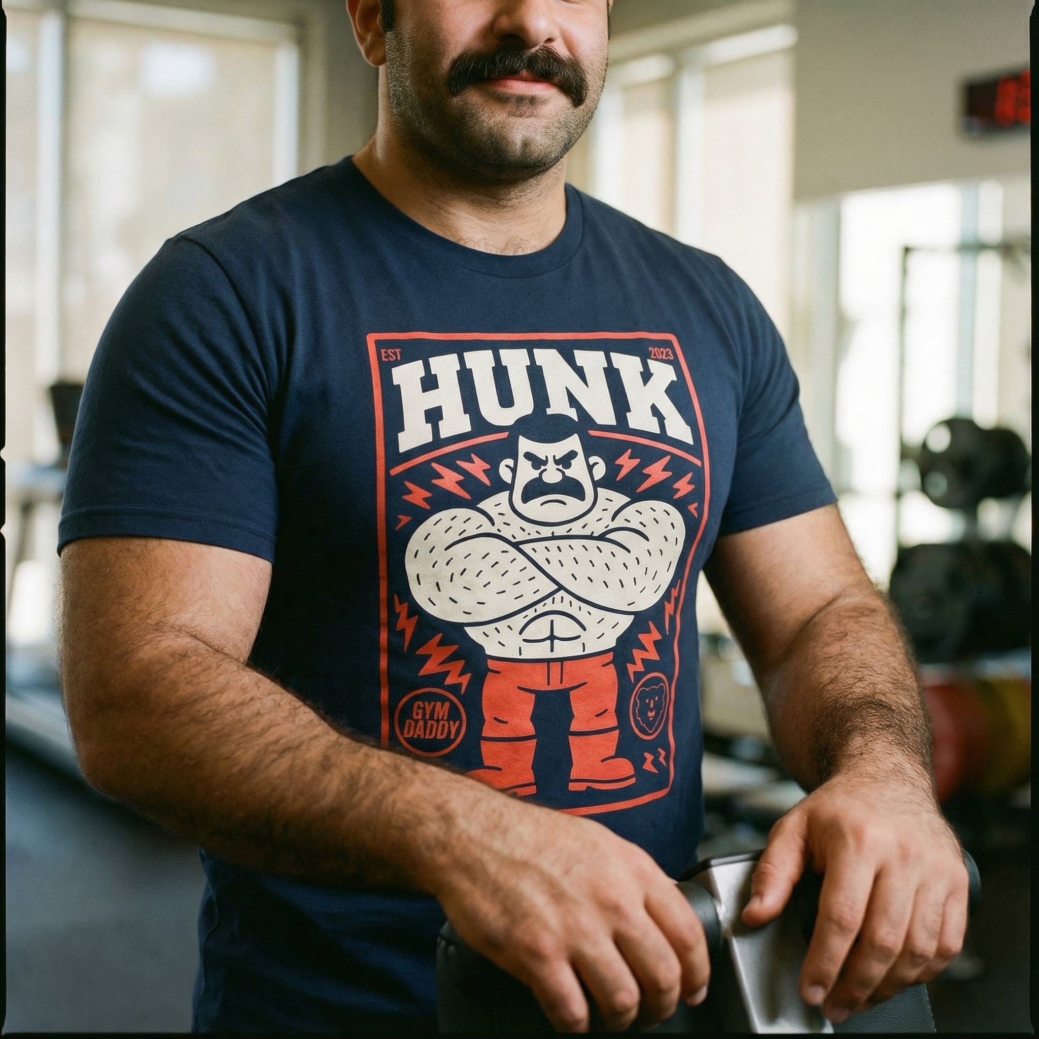 HUNK Gym Daddy T-Shirt #color_Navy