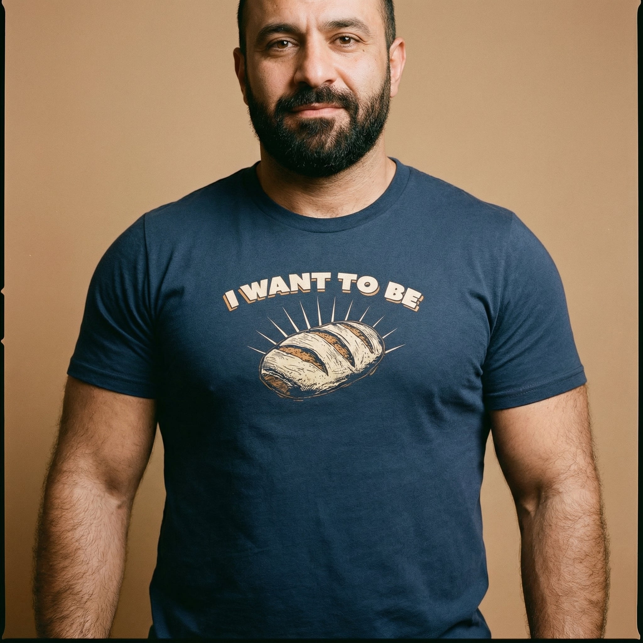 I WANT TO BE BREAD T-Shirt #color_Navy