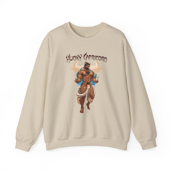 Hunky Capricorn Zodiac Sweatshirt by Axeish Guy
