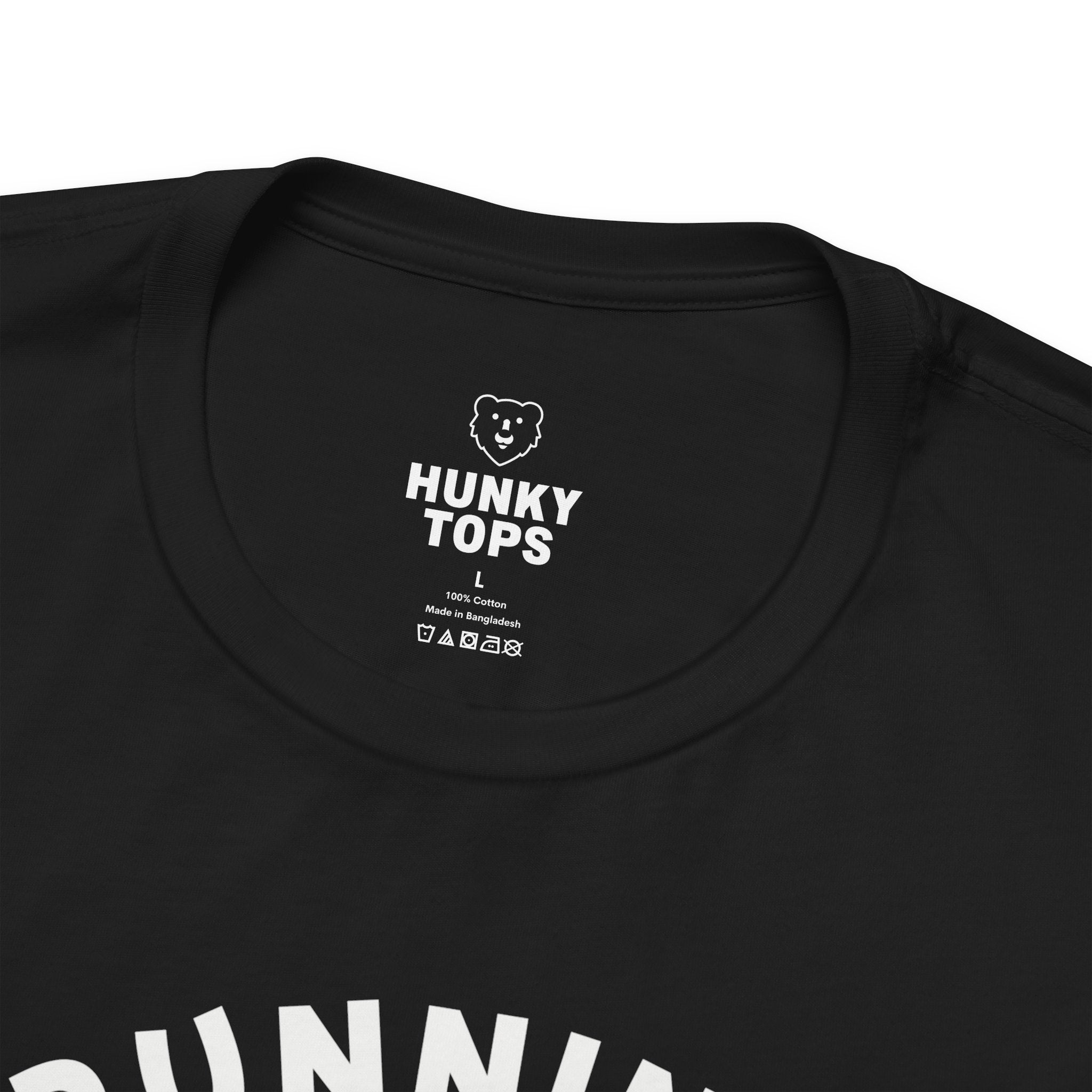 Running Bear T-Shirt - Hunky Tops #color_Black