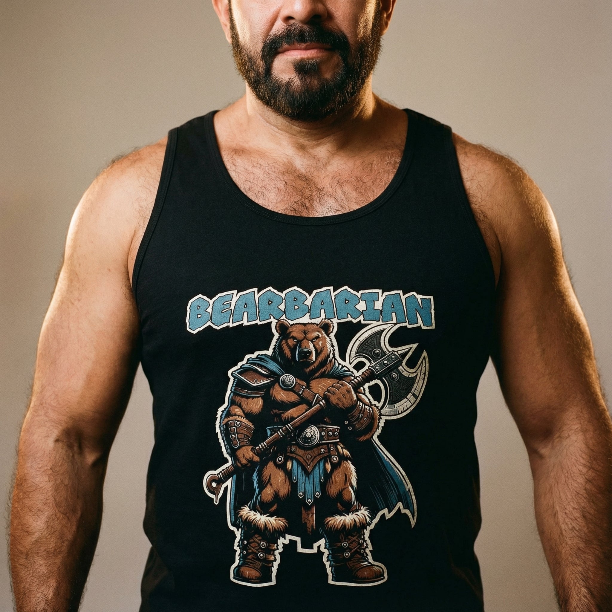 Bearbarian Warrior Tank Top #color_Black