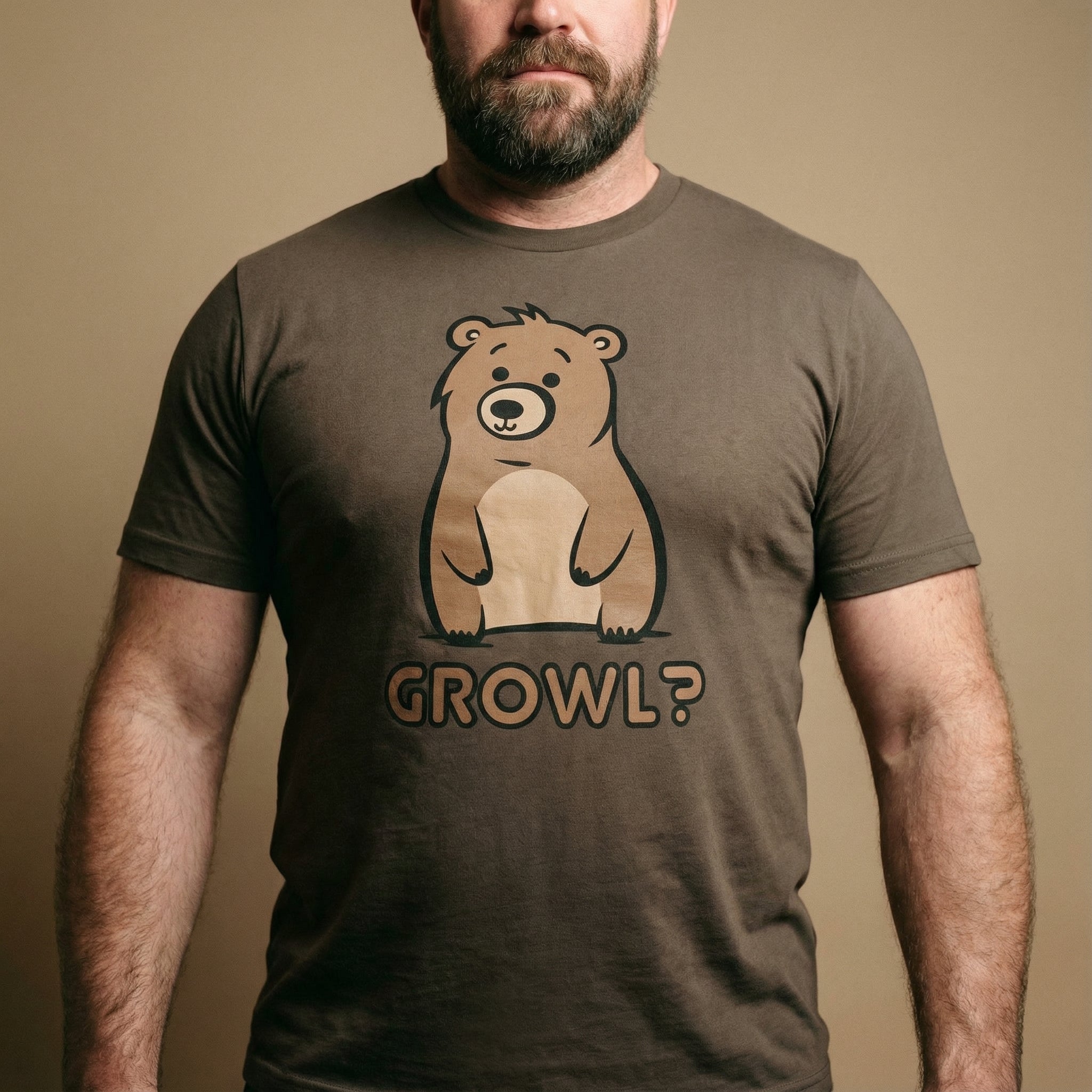 Growl Bear T-Shirt #color_Army