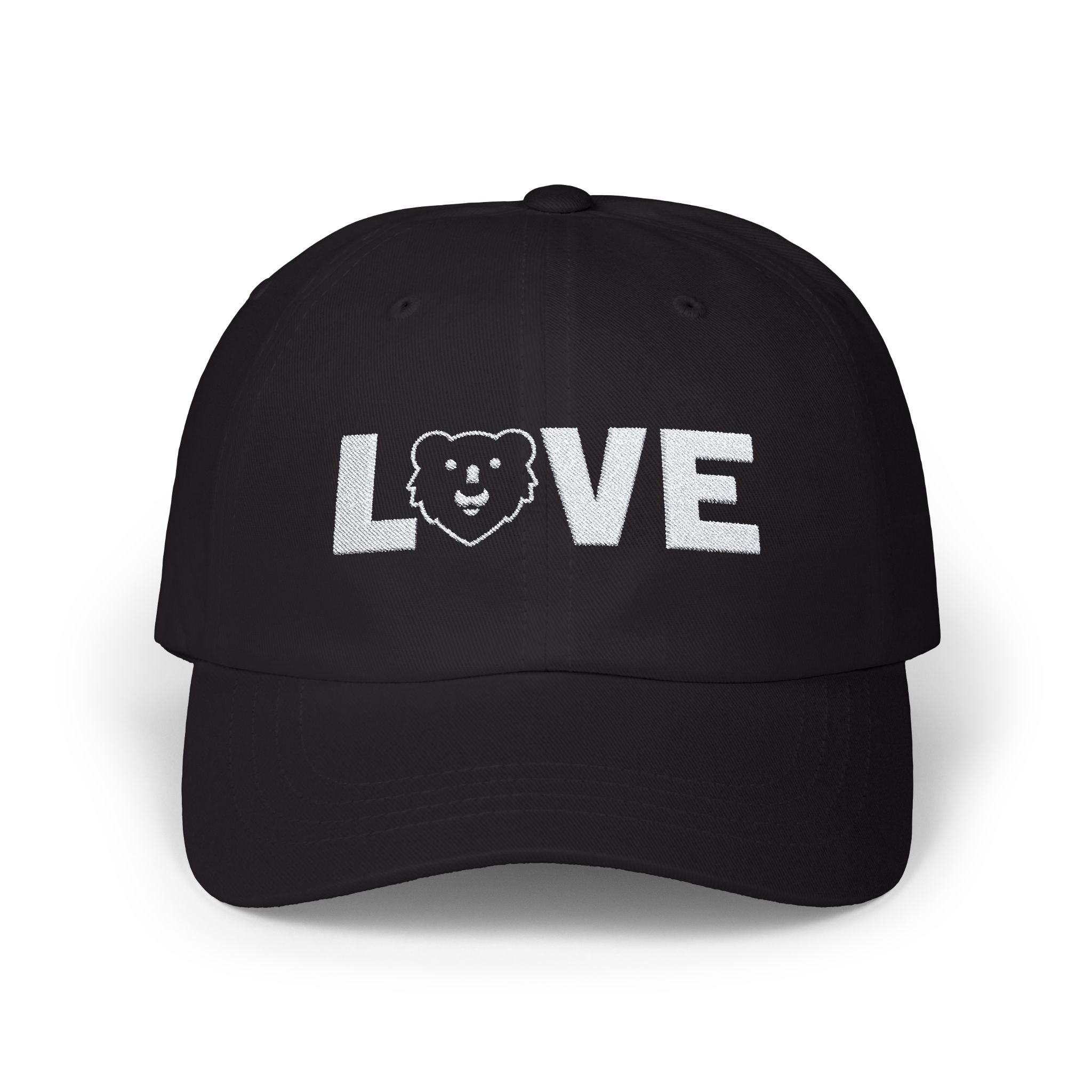 Love Hunky Tops Embroidered Dad Cap - Hunky Tops #color_Black