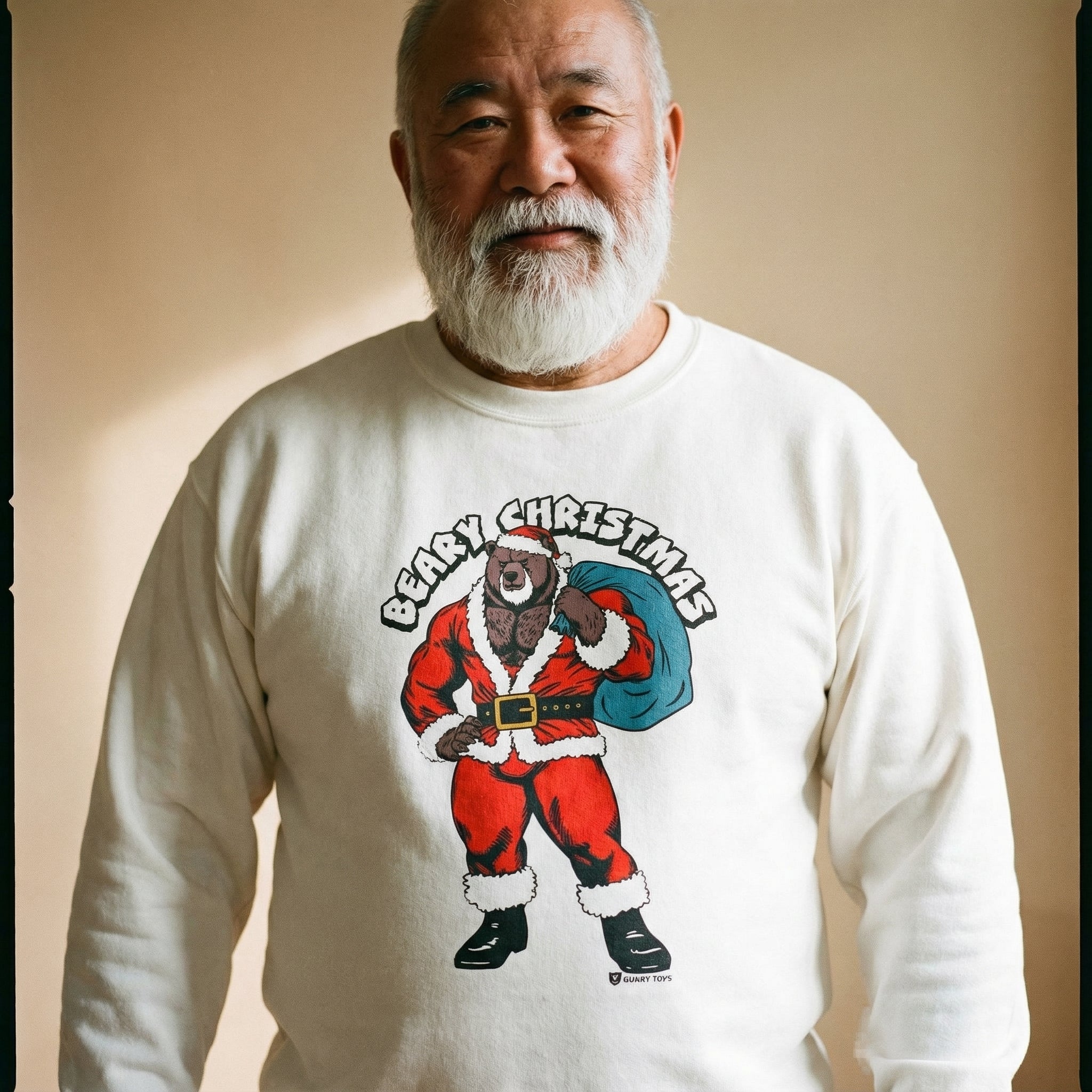 Beary Christmas Sweatshirt #color_White