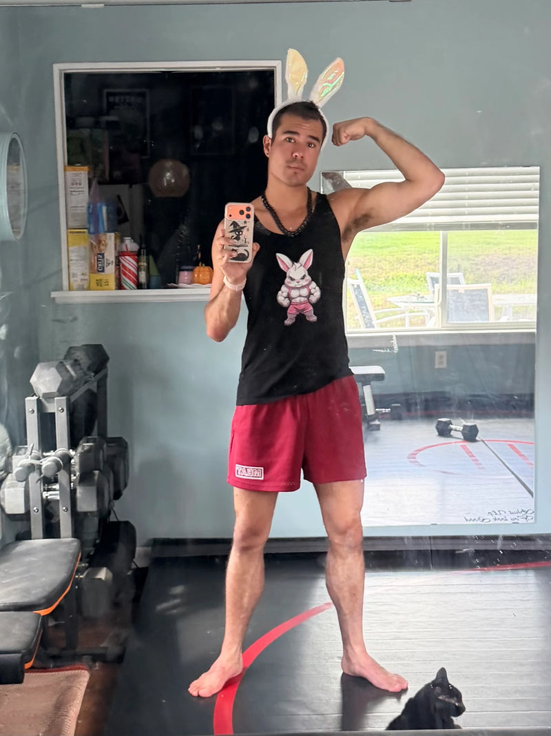 balroxelle wearing Hunky Tops