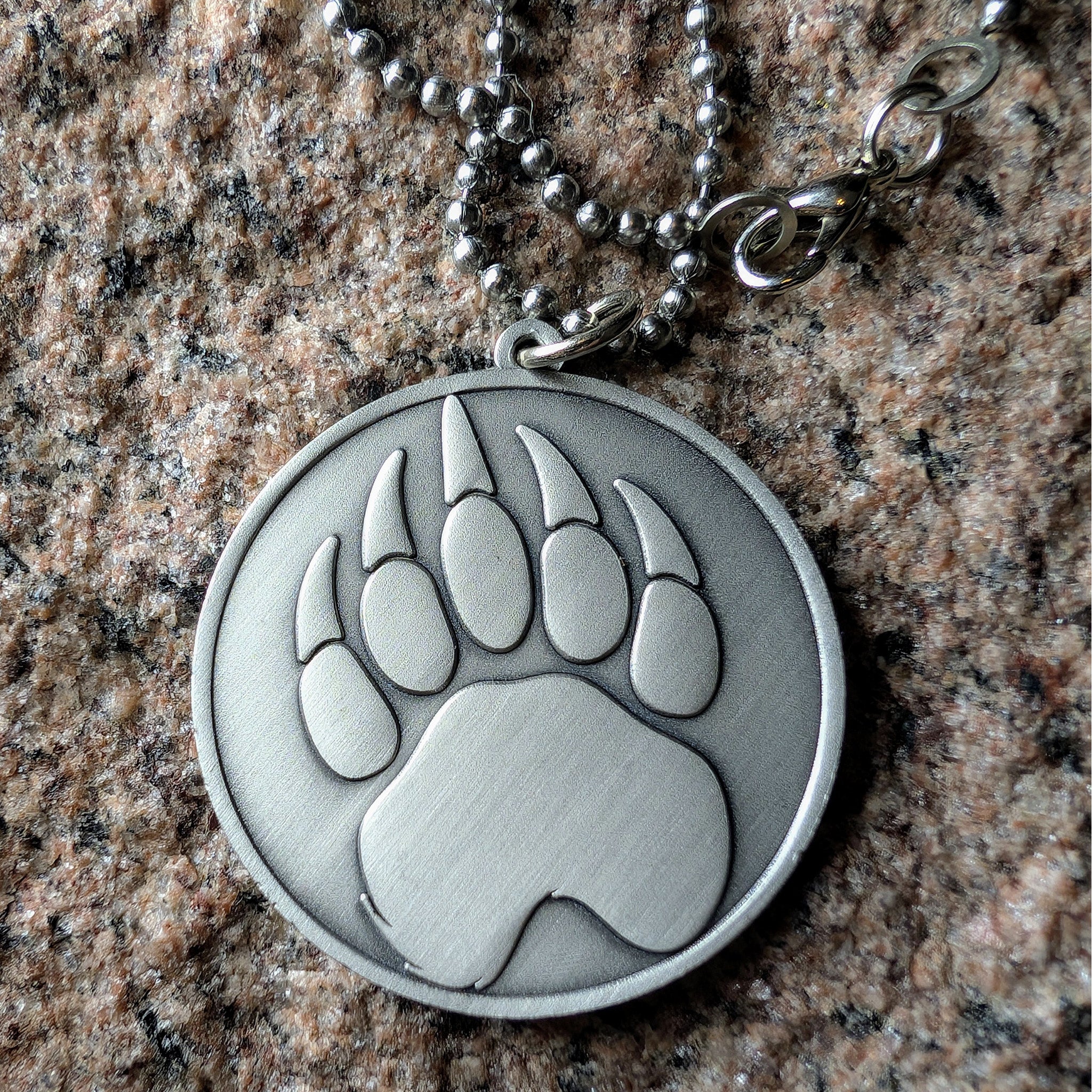 Bear Claw Emblem Necklace - Hunky Tops