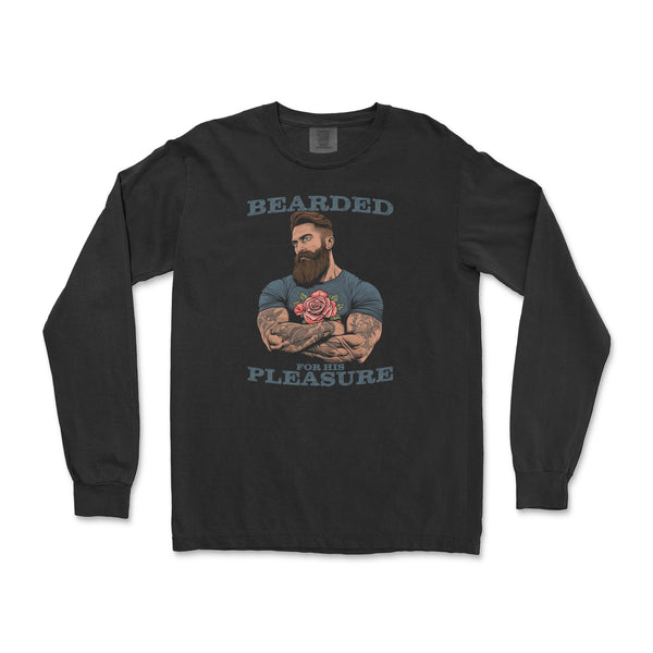 Bearded for His Pleasure Long-Sleeve T-Shirt