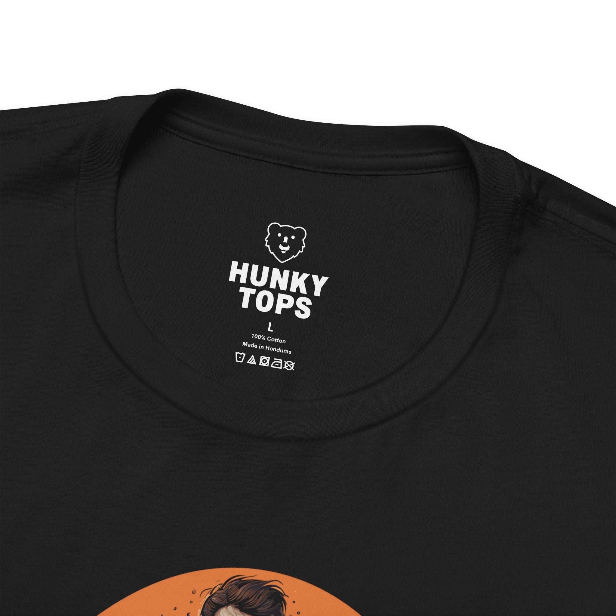 "BEARLY ALIVE" Halloween Gay Bear T-Shirt - Hunky Tops #color_Black